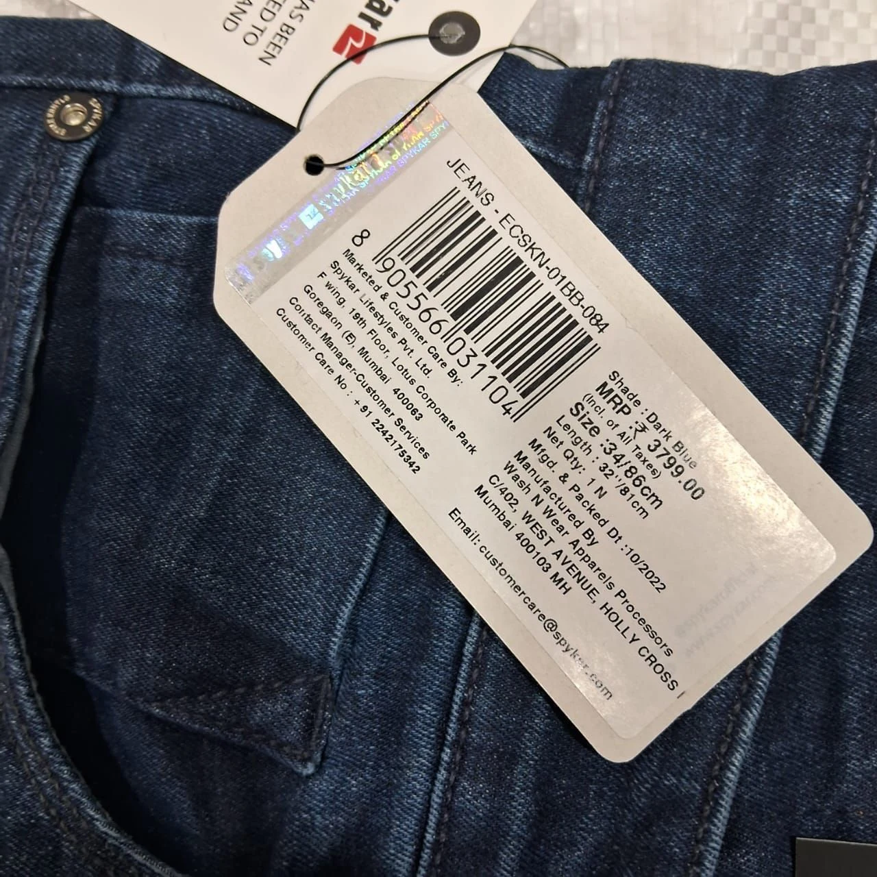 SPYKAR DENIM JEANS FQ62782 WITH BRAND BILL 13