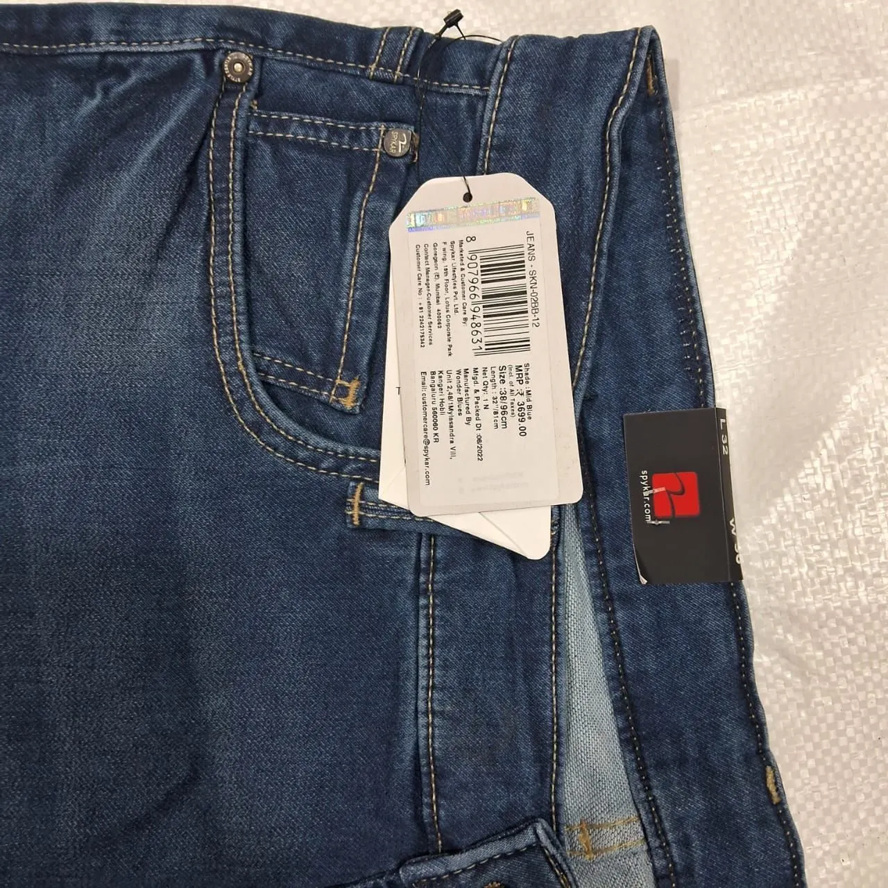 SPYKAR DENIM JEANS FQ62782 WITH BRAND BILL 19