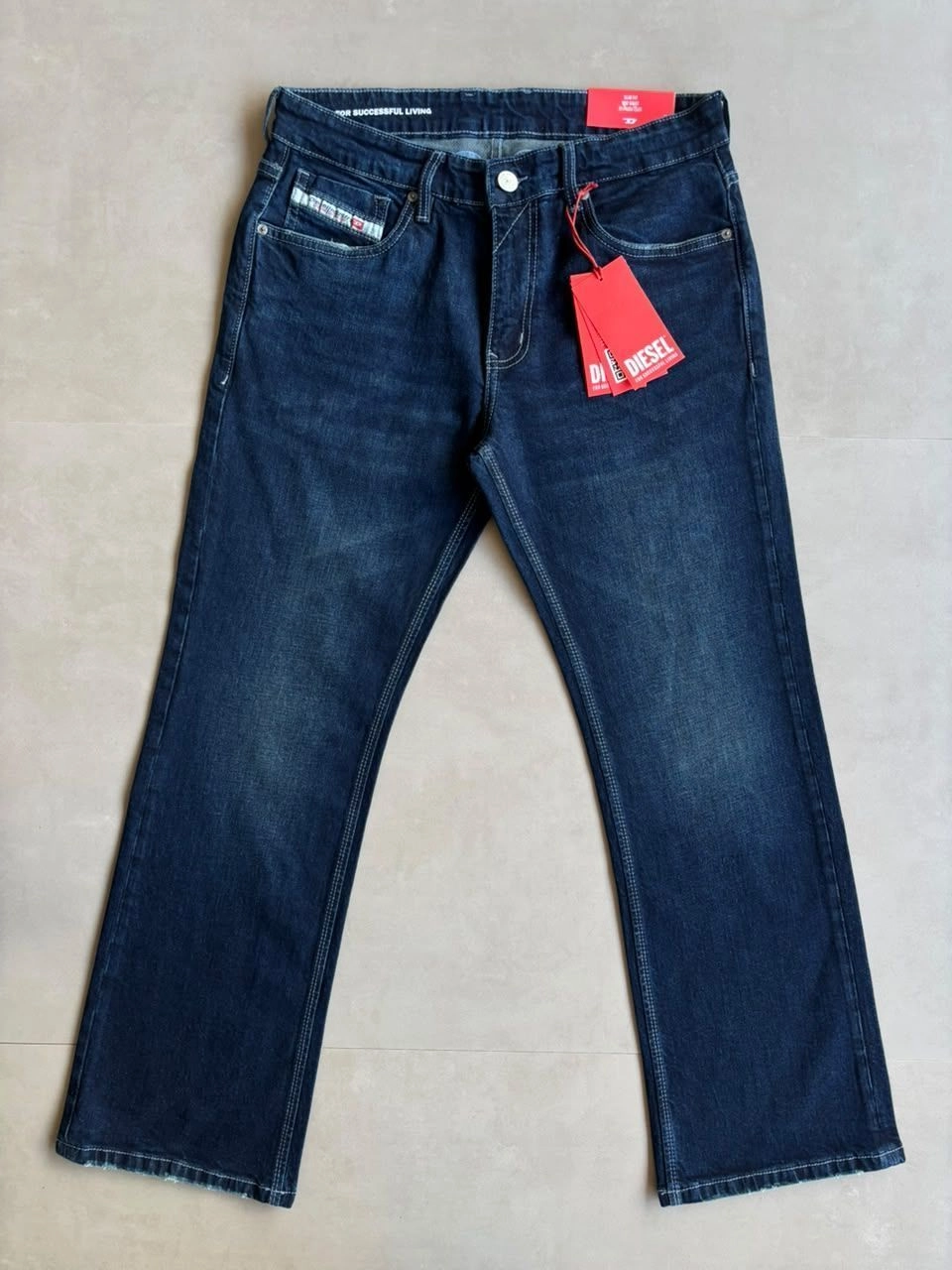 DIESEL DENIM JEANS BOOTCUT WITH BRAND BILL 3