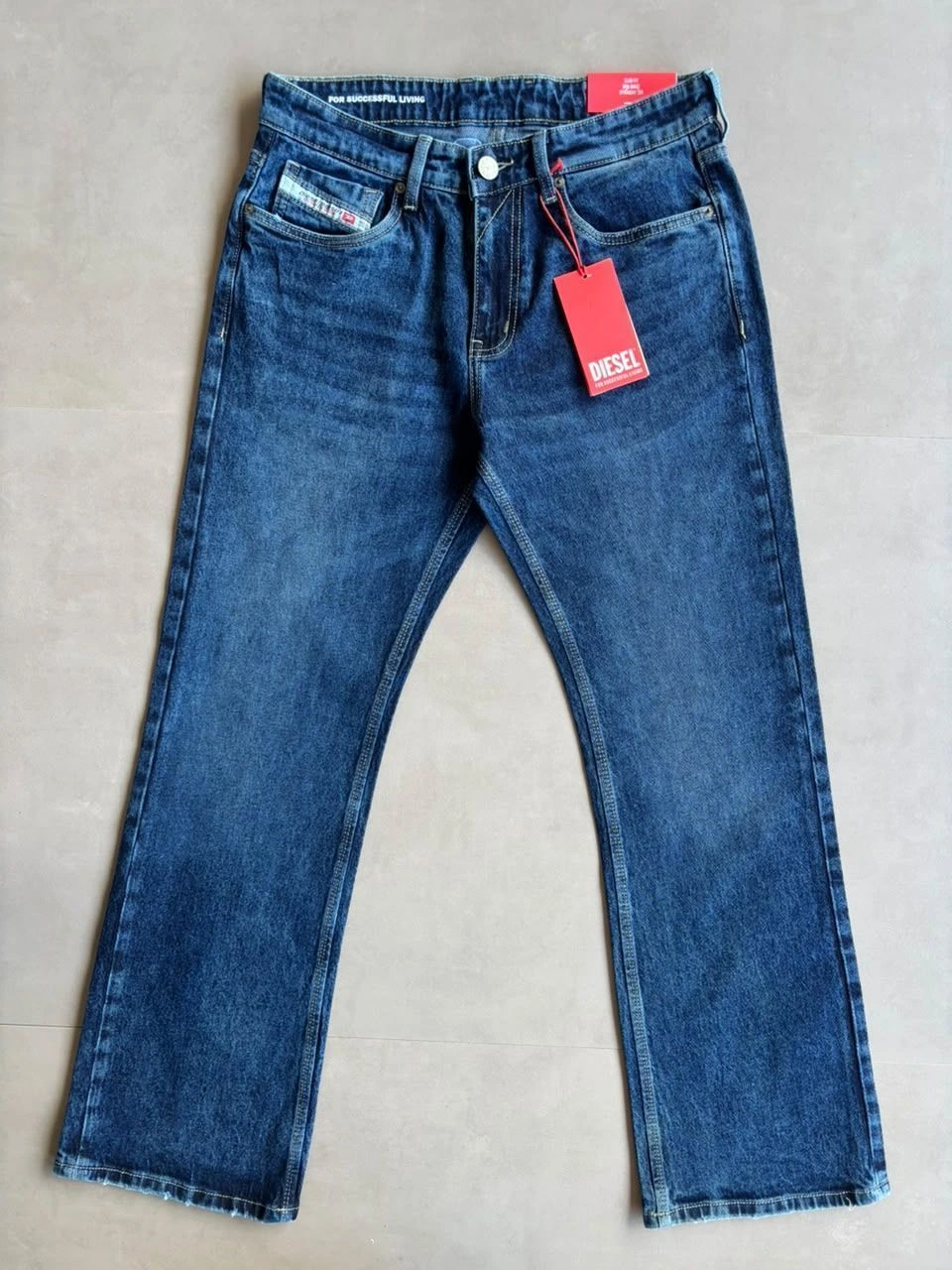 DIESEL DENIM JEANS BOOTCUT WITH BRAND BILL 4