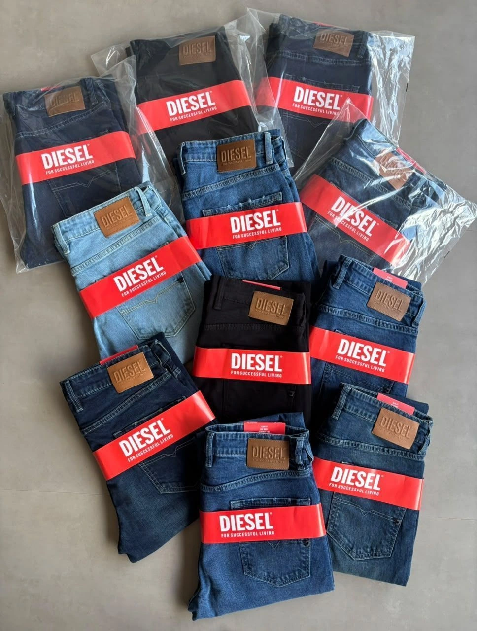 DIESEL DENIM JEANS BOOTCUT WITH BRAND BILL 5