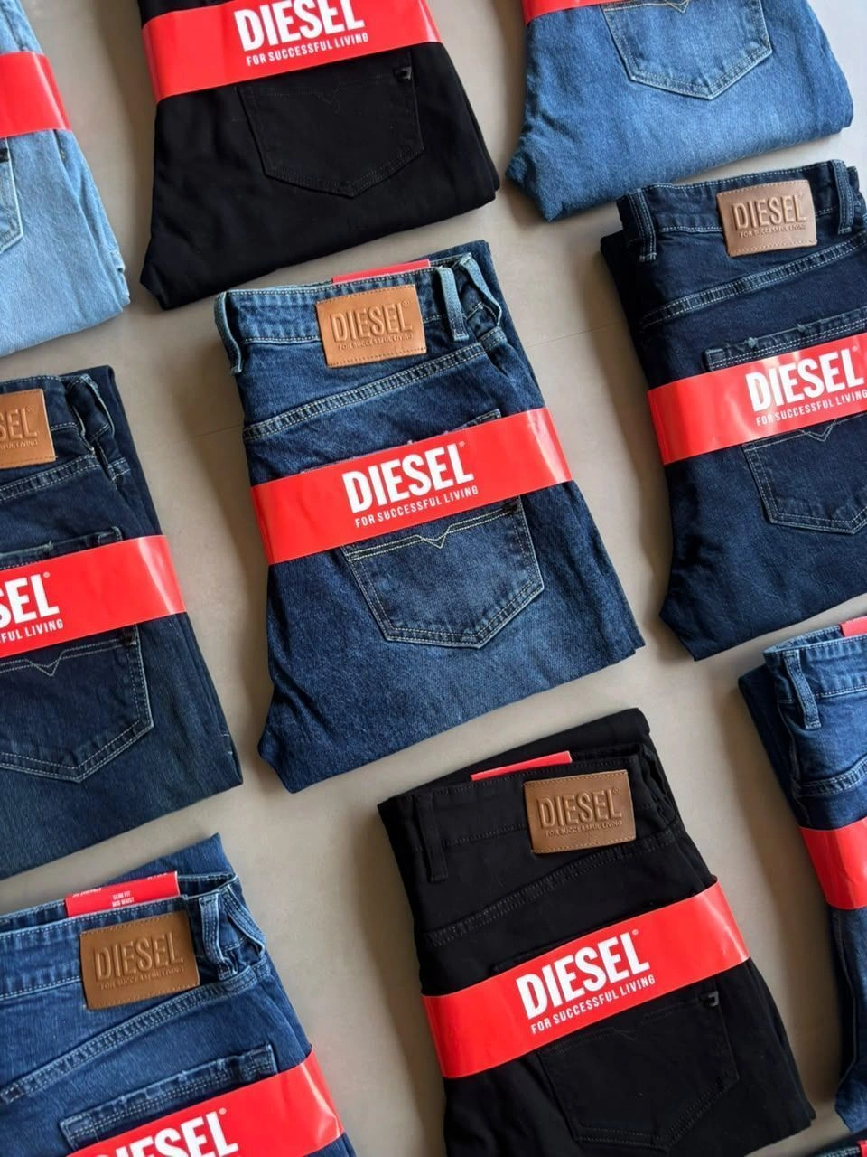 DIESEL DENIM JEANS BOOTCUT WITH BRAND BILL 6