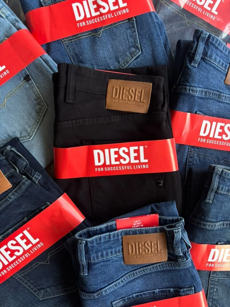 DIESEL DENIM JEANS BOOTCUT WITH BRAND BILL 10
