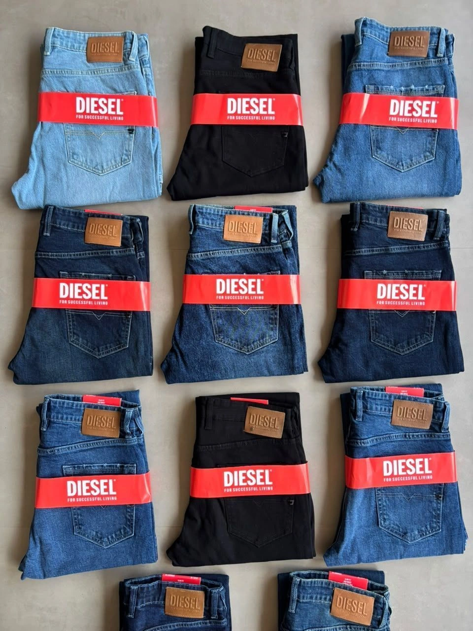 DIESEL DENIM JEANS BOOTCUT WITH BRAND BILL 12