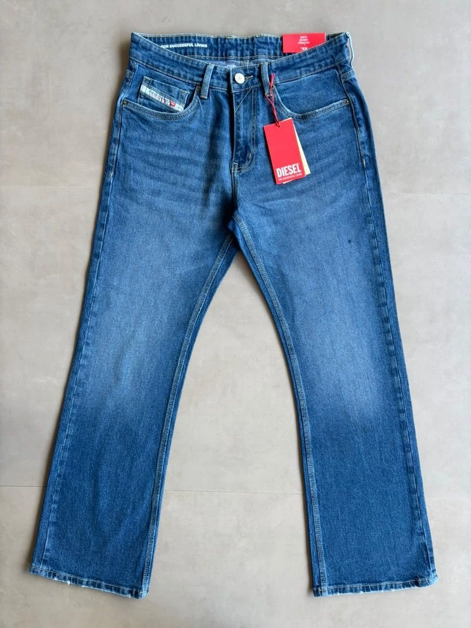 DIESEL DENIM JEANS BOOTCUT WITH BRAND BILL 20