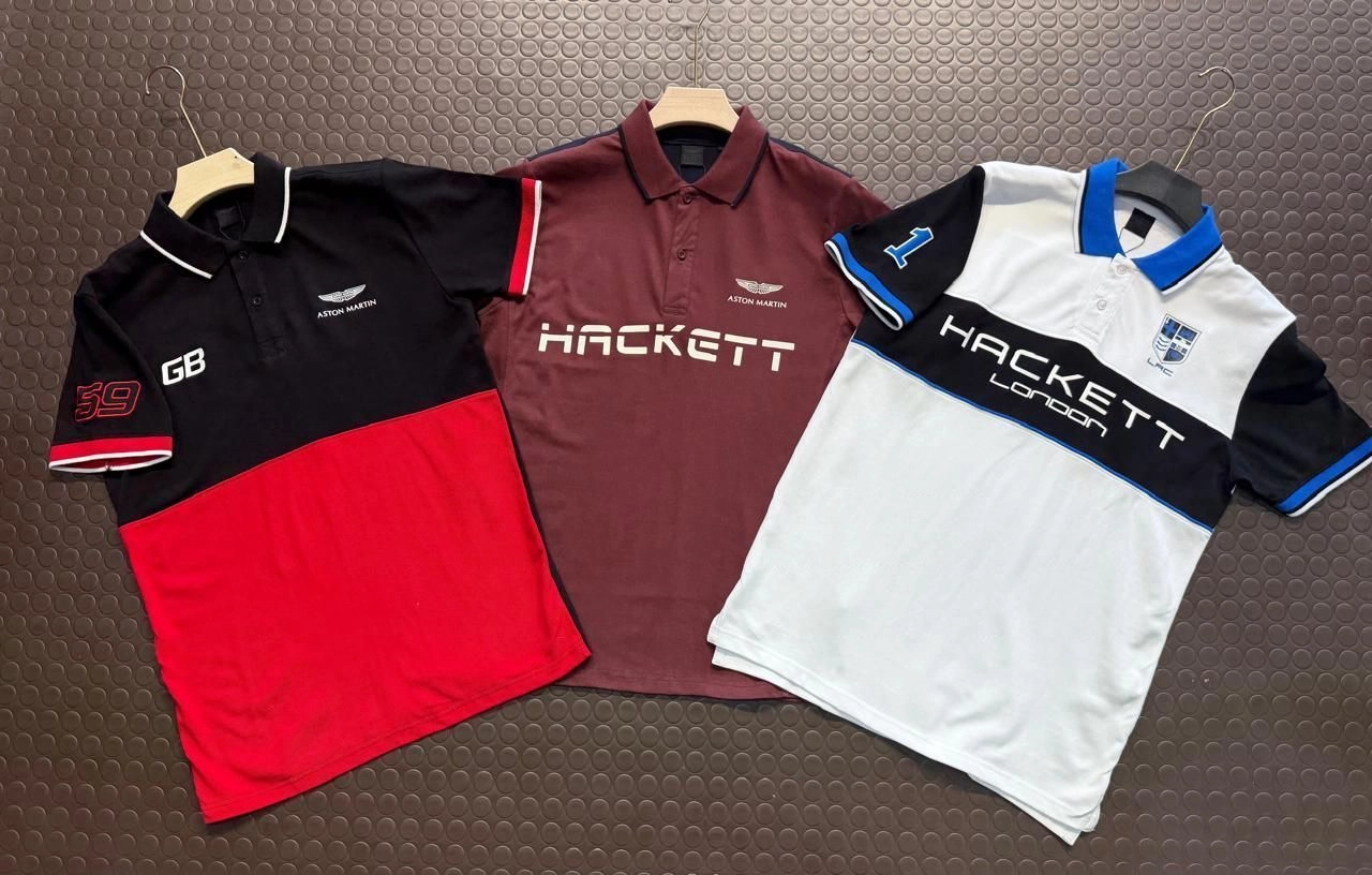 HACKEET POLO TSHIRT WITH BRAND BILL 5