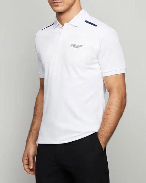 HACKEET POLO TSHIRT WITH BRAND BILL 15