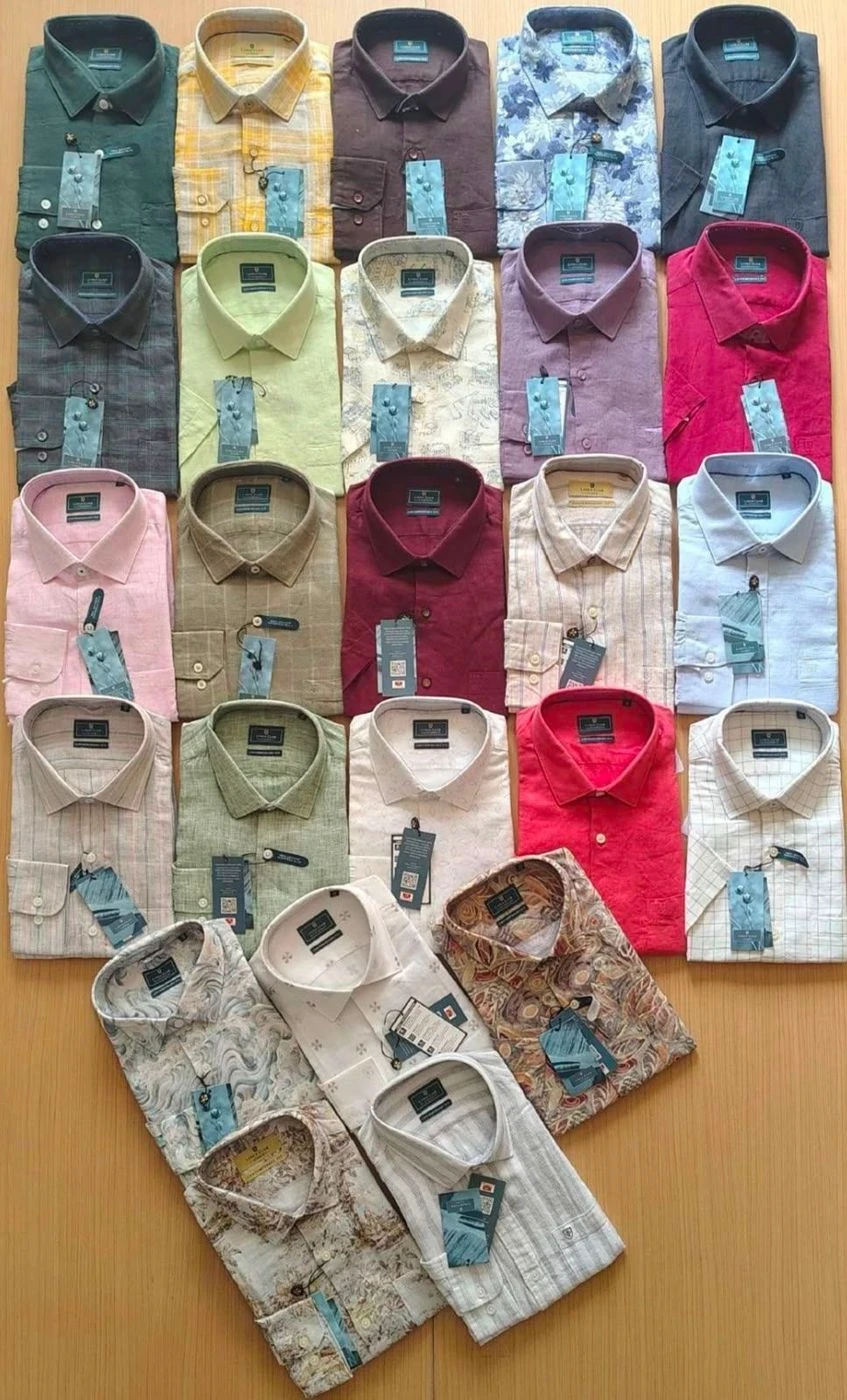 LINEN CLUB SHIRT FQ3670GUO WITH BRAND BILL 1