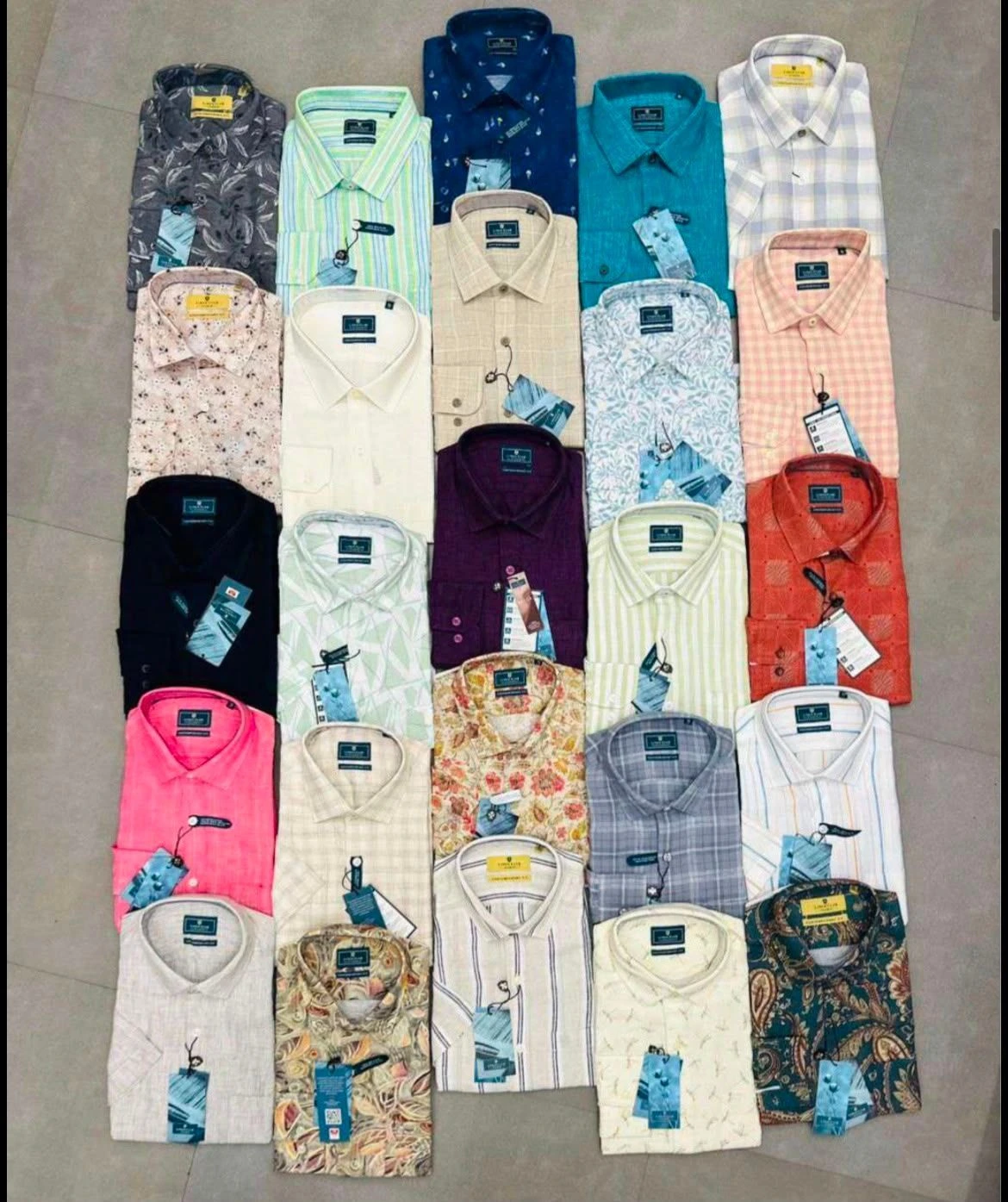 LINEN CLUB SHIRT FQ3670GUO WITH BRAND BILL 3