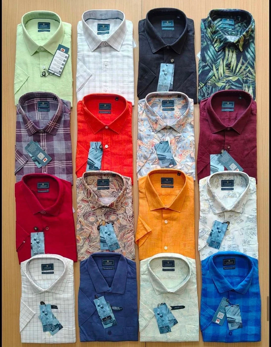 LINEN CLUB SHIRT FQ3670GUO WITH BRAND BILL 4