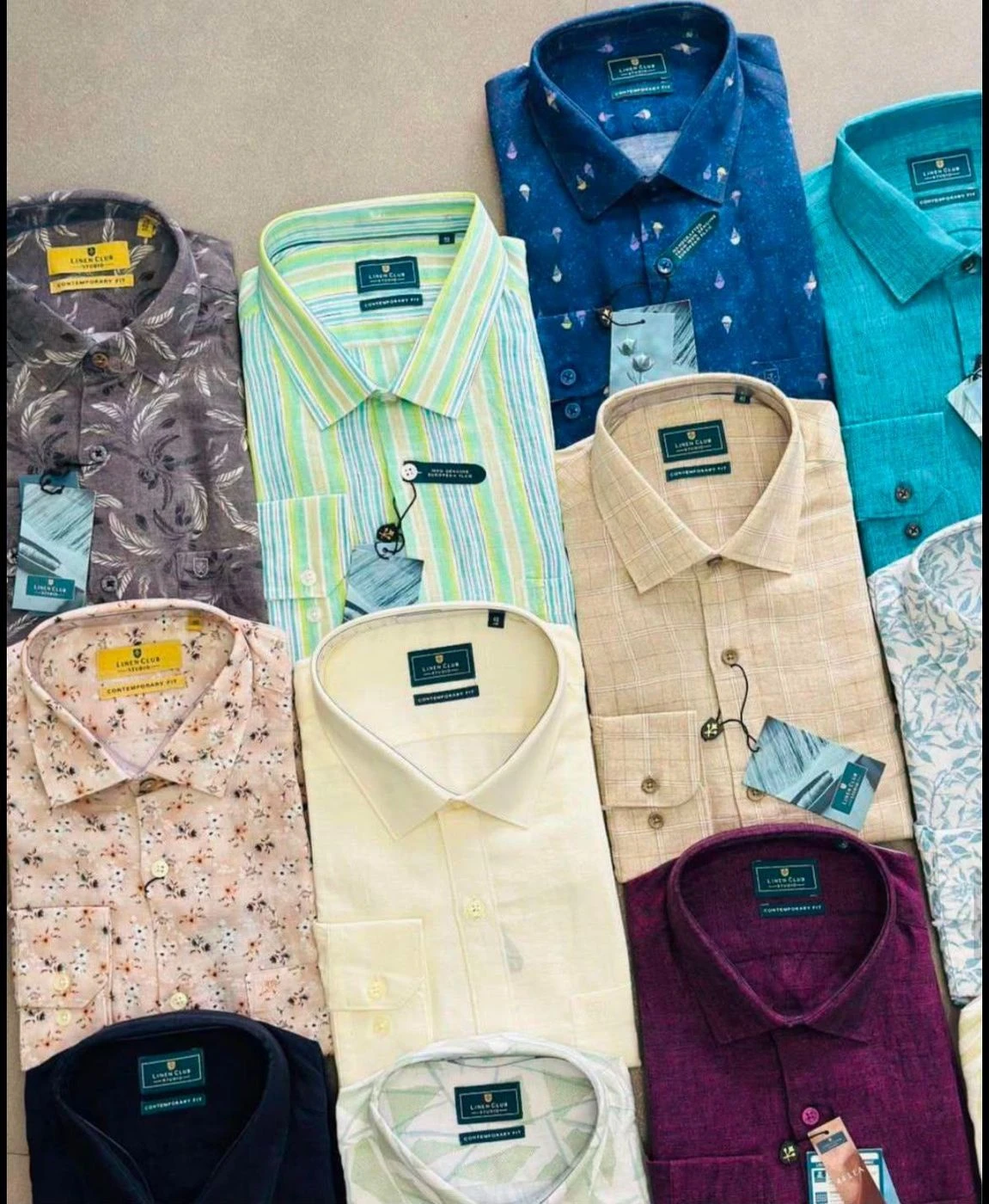 LINEN CLUB SHIRT FQ3670GUO WITH BRAND BILL 10