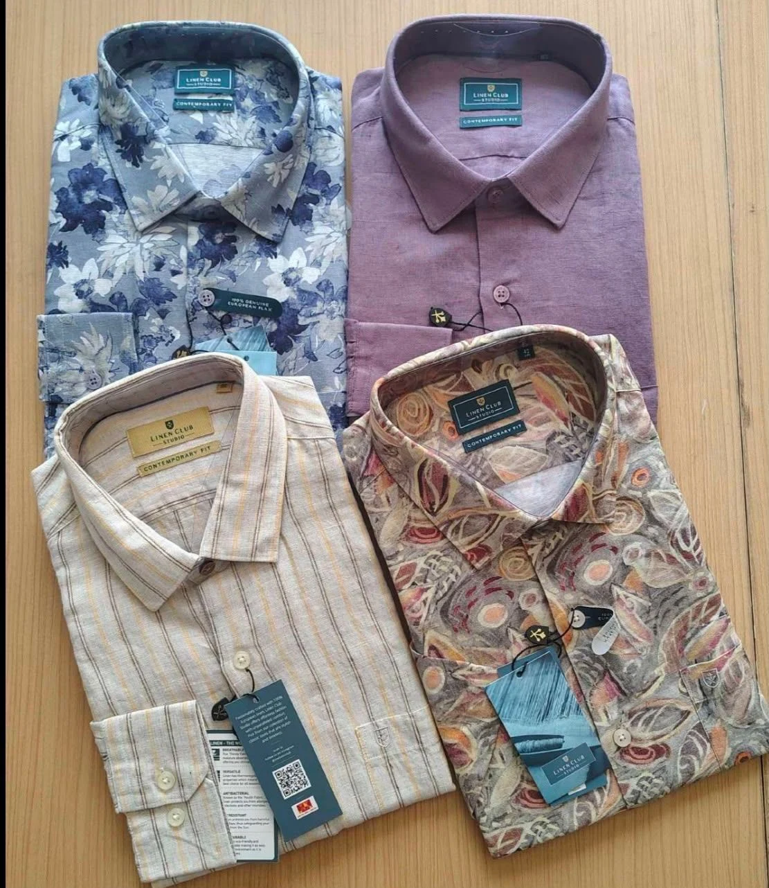 LINEN CLUB SHIRT FQ3670GUO WITH BRAND BILL 11
