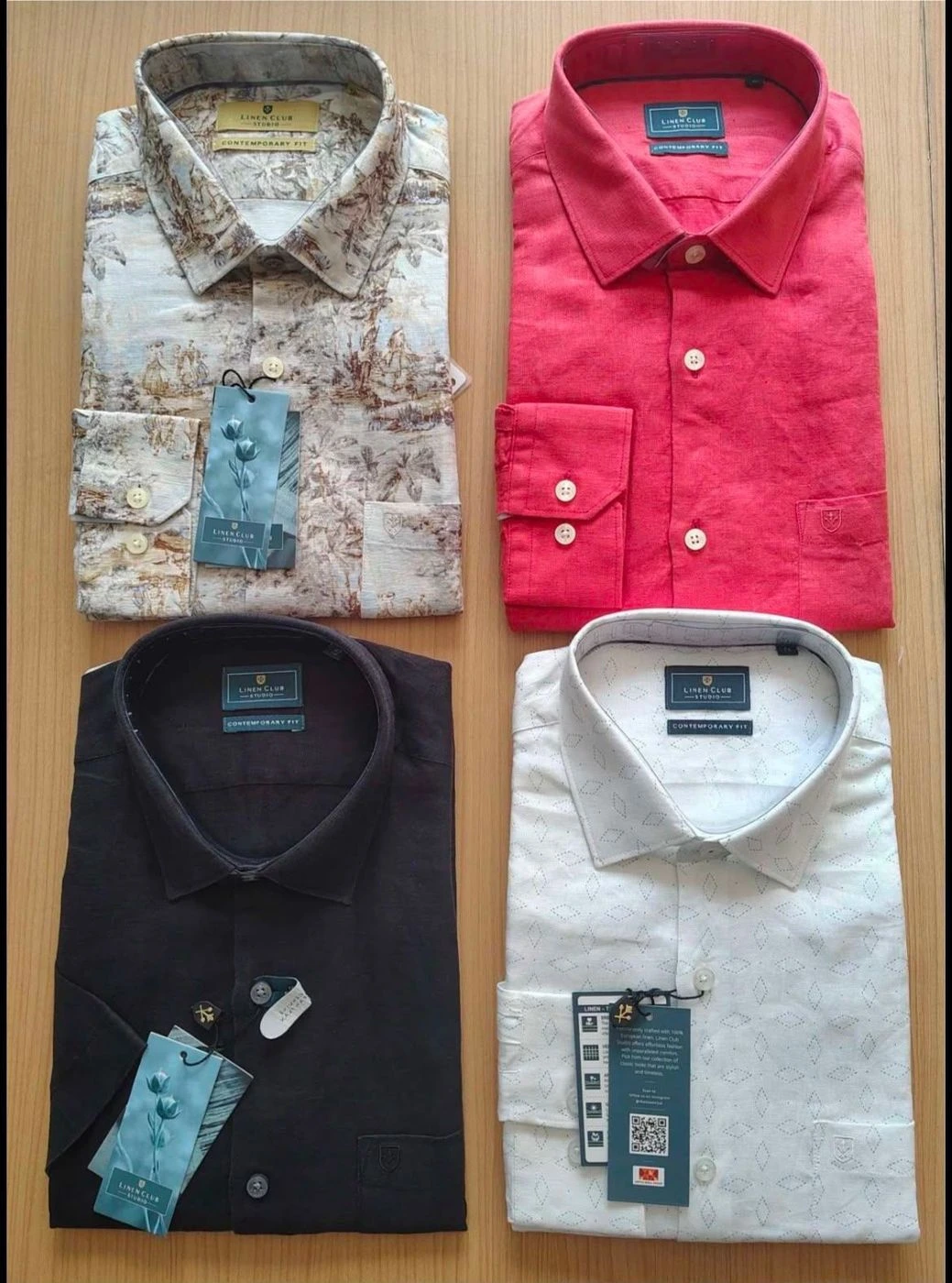 LINEN CLUB SHIRT FQ3670GUO WITH BRAND BILL 12