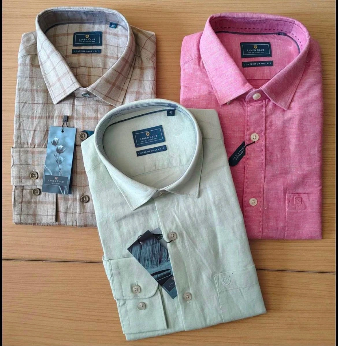LINEN CLUB SHIRT FQ3670GUO WITH BRAND BILL 14