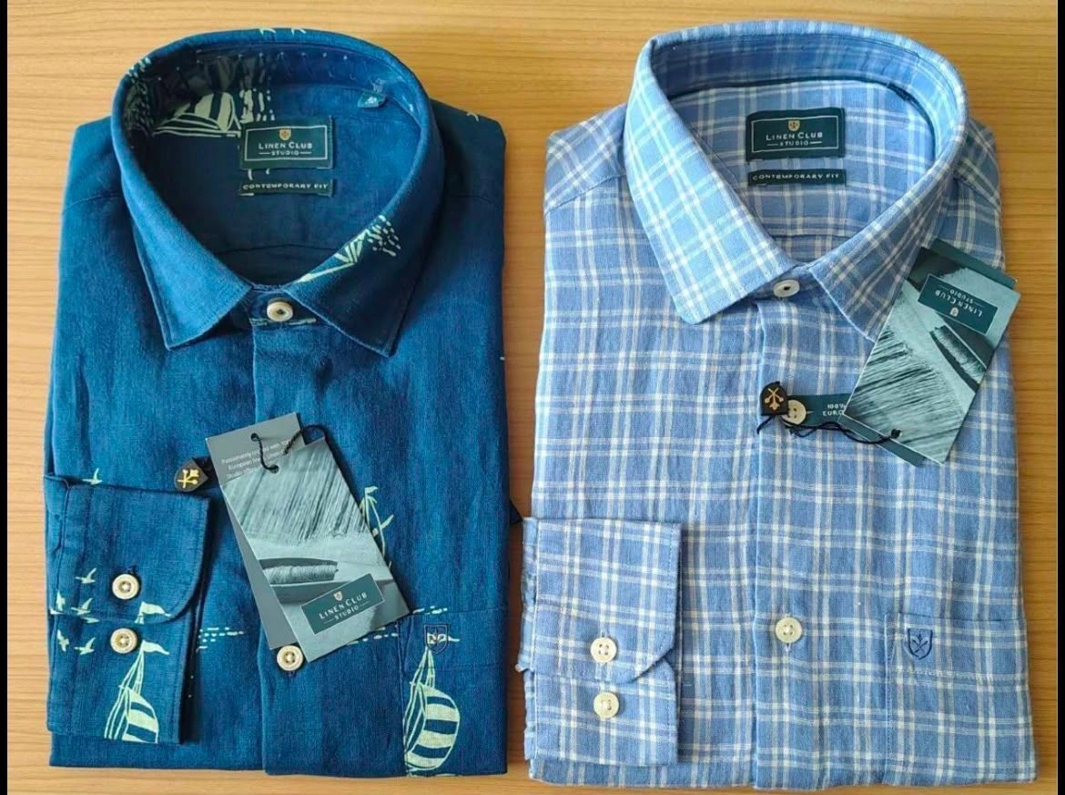 LINEN CLUB SHIRT FQ3670GUO WITH BRAND BILL 19