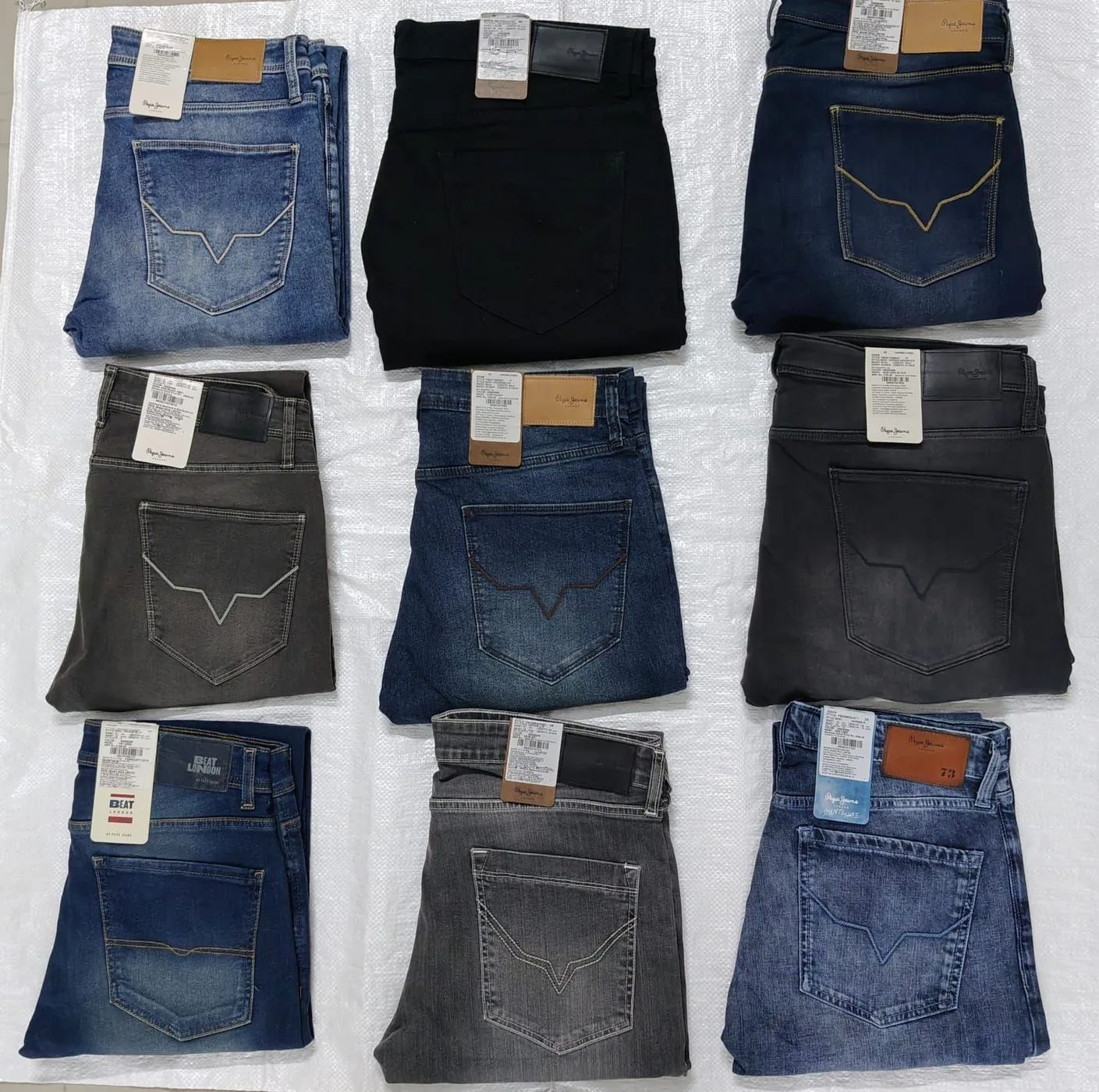 PEPE DENIM JEANS WITH BRAND BILL 1
