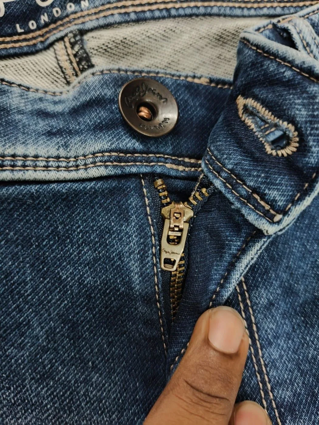 PEPE DENIM JEANS WITH BRAND BILL 5