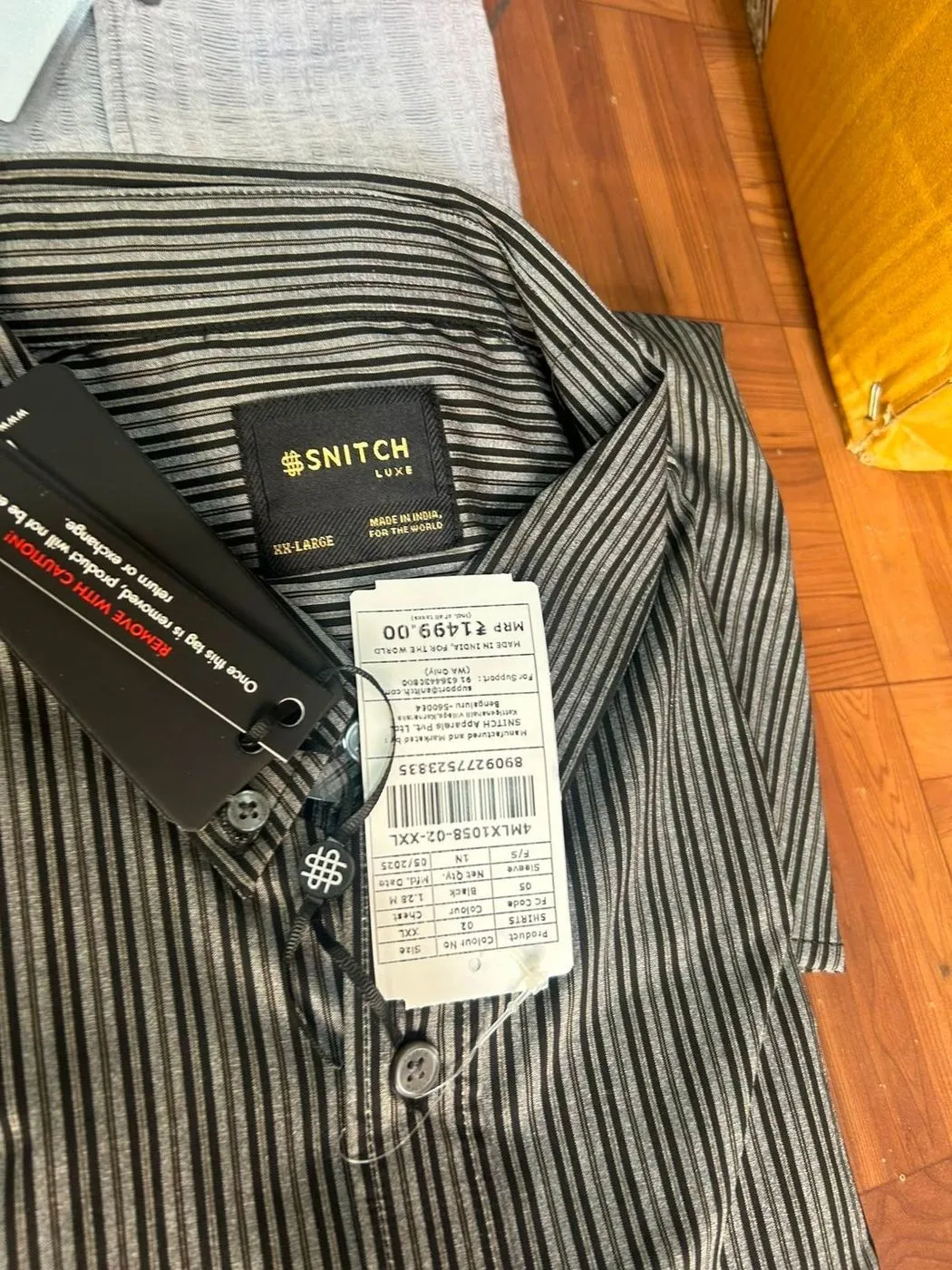 SNITCH SHIRT HRLM9970 WITH BRAND BILL 3