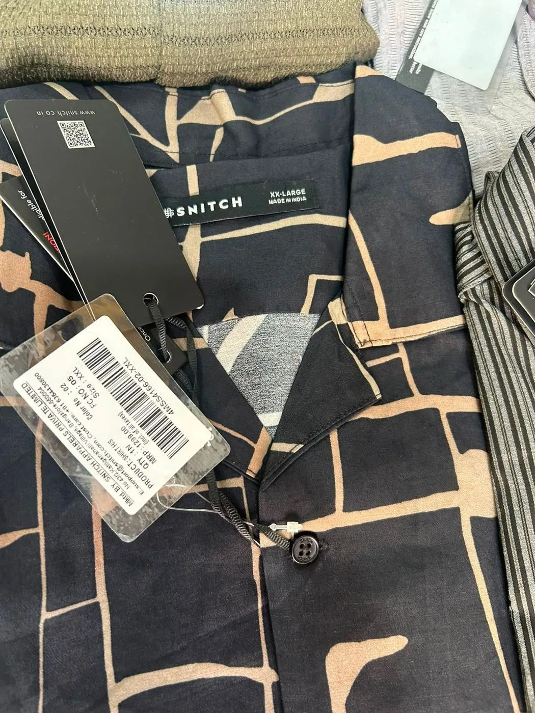 SNITCH SHIRT HRLM9970 WITH BRAND BILL 5
