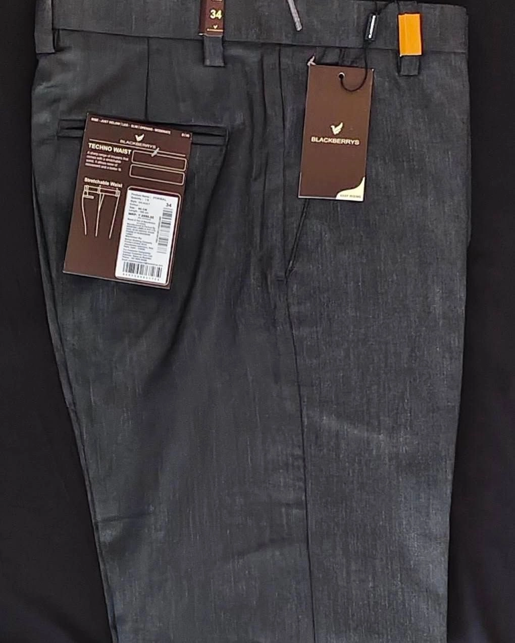 BLACKBERRY CHINOS WITH BRAND BILL 7