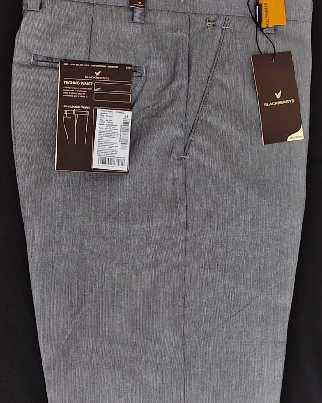 BLACKBERRY CHINOS WITH BRAND BILL 20