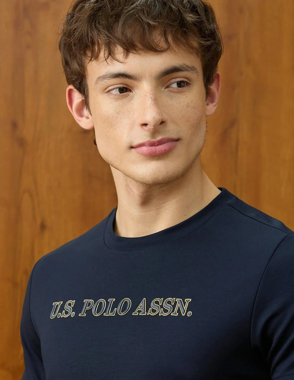 USPA CREW ROUND NECK T-SHIRT WITH BRAND BILL 7