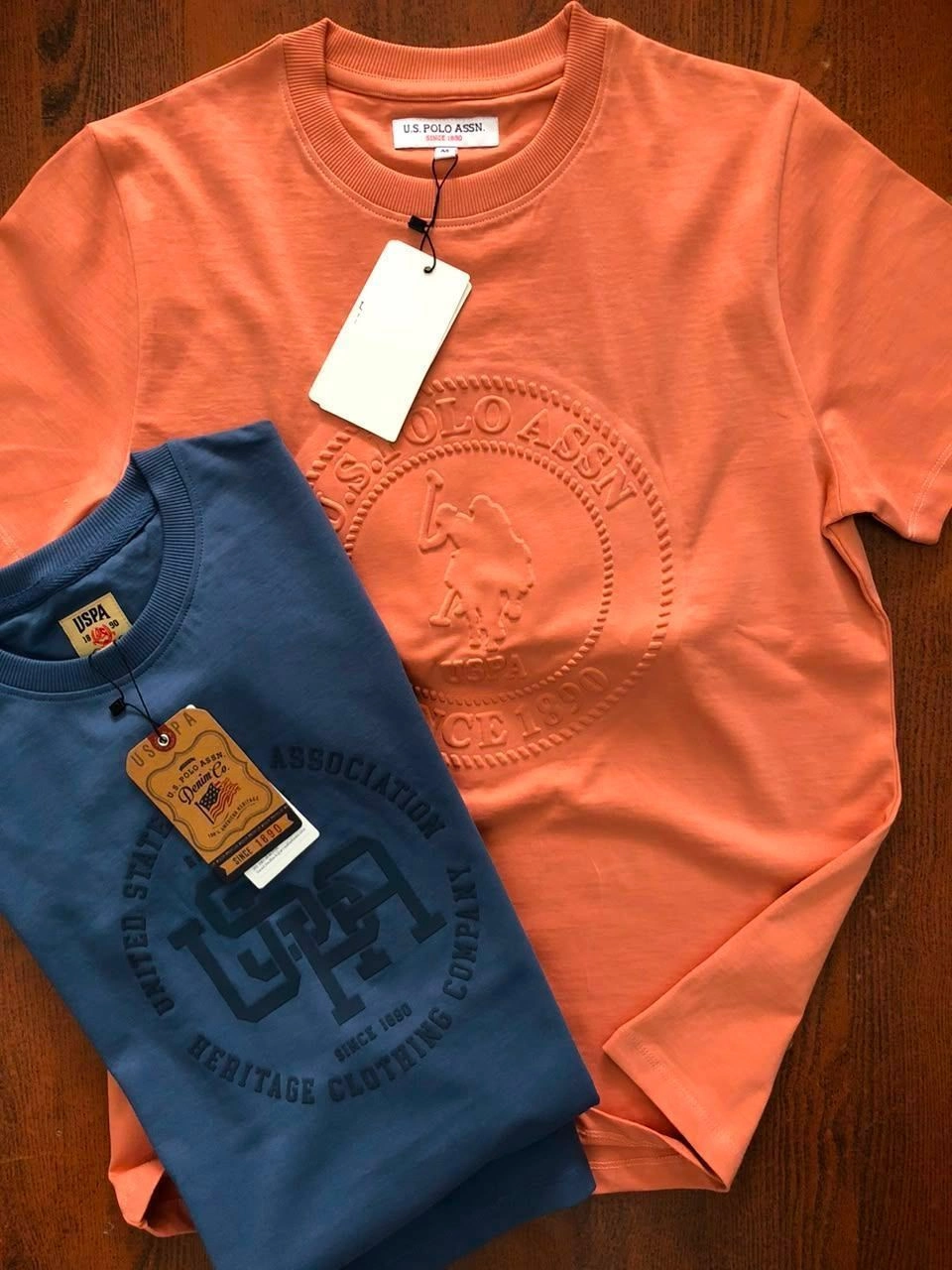 USPA CREW ROUND NECK T-SHIRT WITH BRAND BILL 11