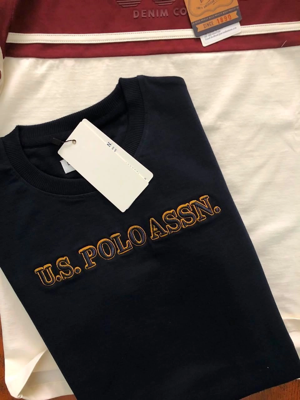 USPA CREW ROUND NECK T-SHIRT WITH BRAND BILL 12