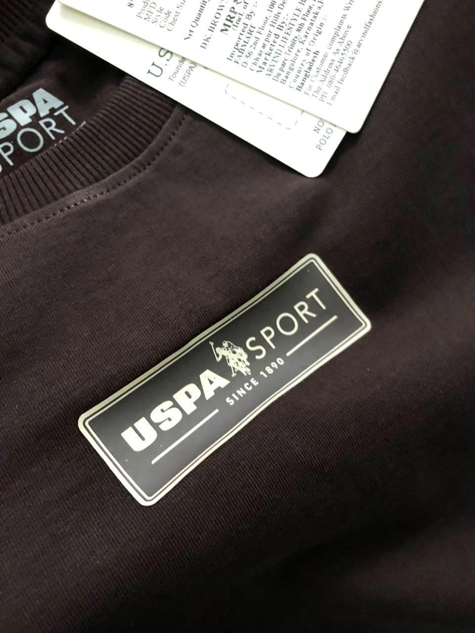 USPA CREW ROUND NECK T-SHIRT WITH BRAND BILL 14