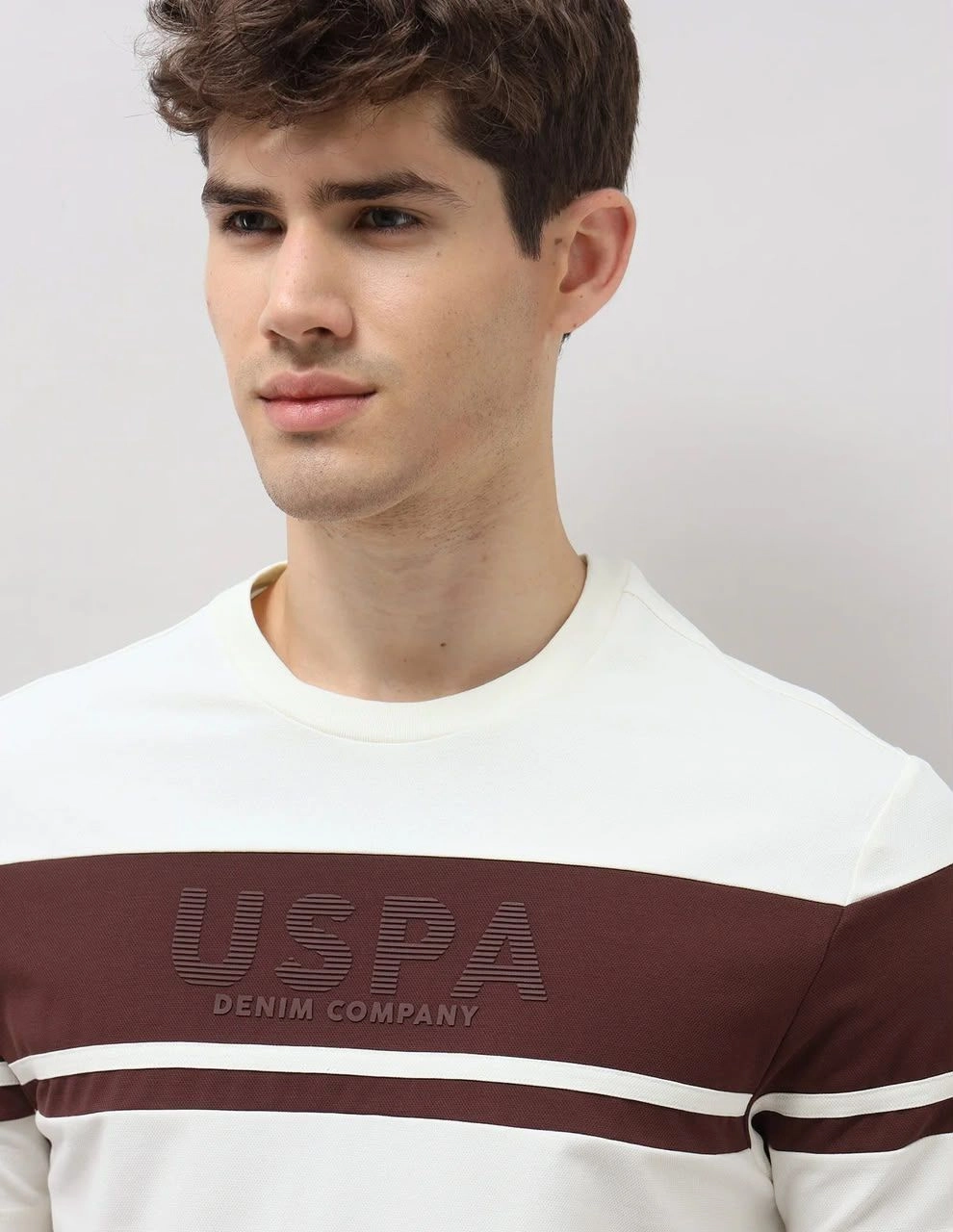 USPA CREW ROUND NECK T-SHIRT WITH BRAND BILL 17