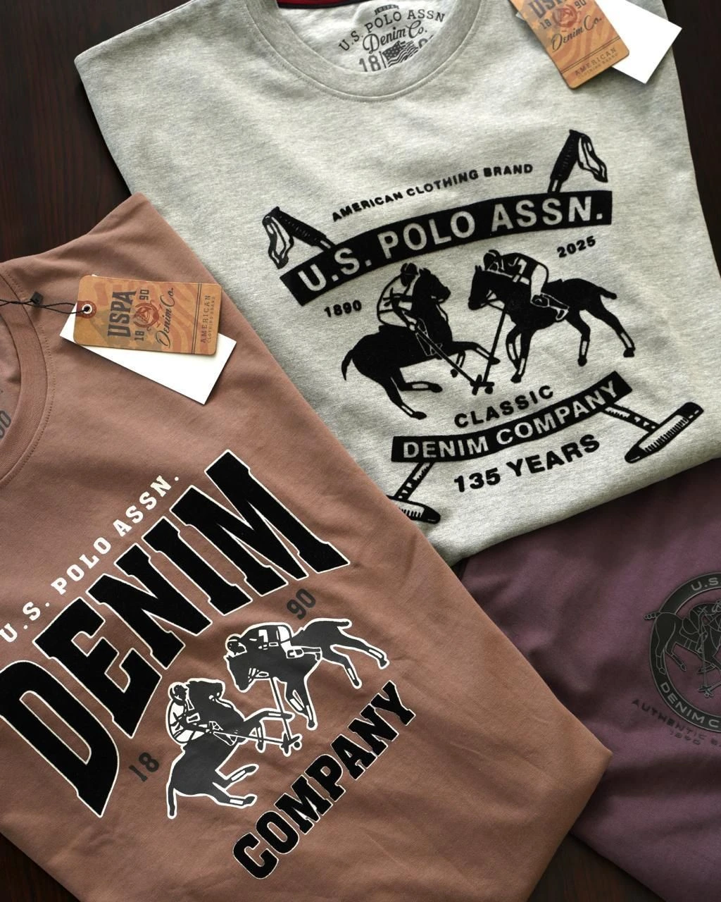 USPA MENS TSHIRT WITH BRAND BILL 6
