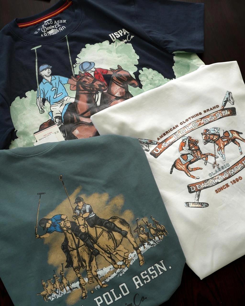 USPA MENS TSHIRT WITH BRAND BILL 7
