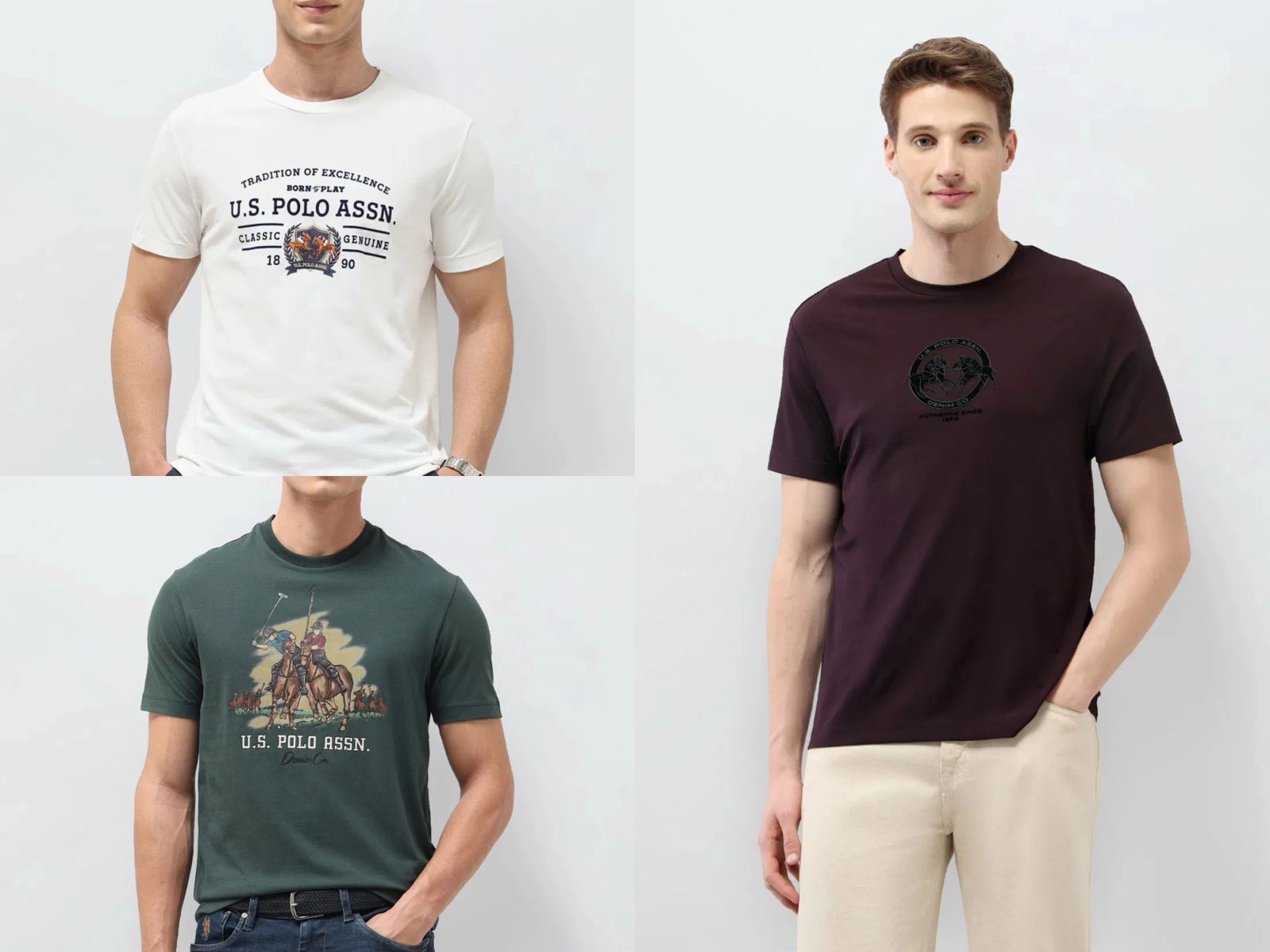 USPA MENS TSHIRT WITH BRAND BILL 8