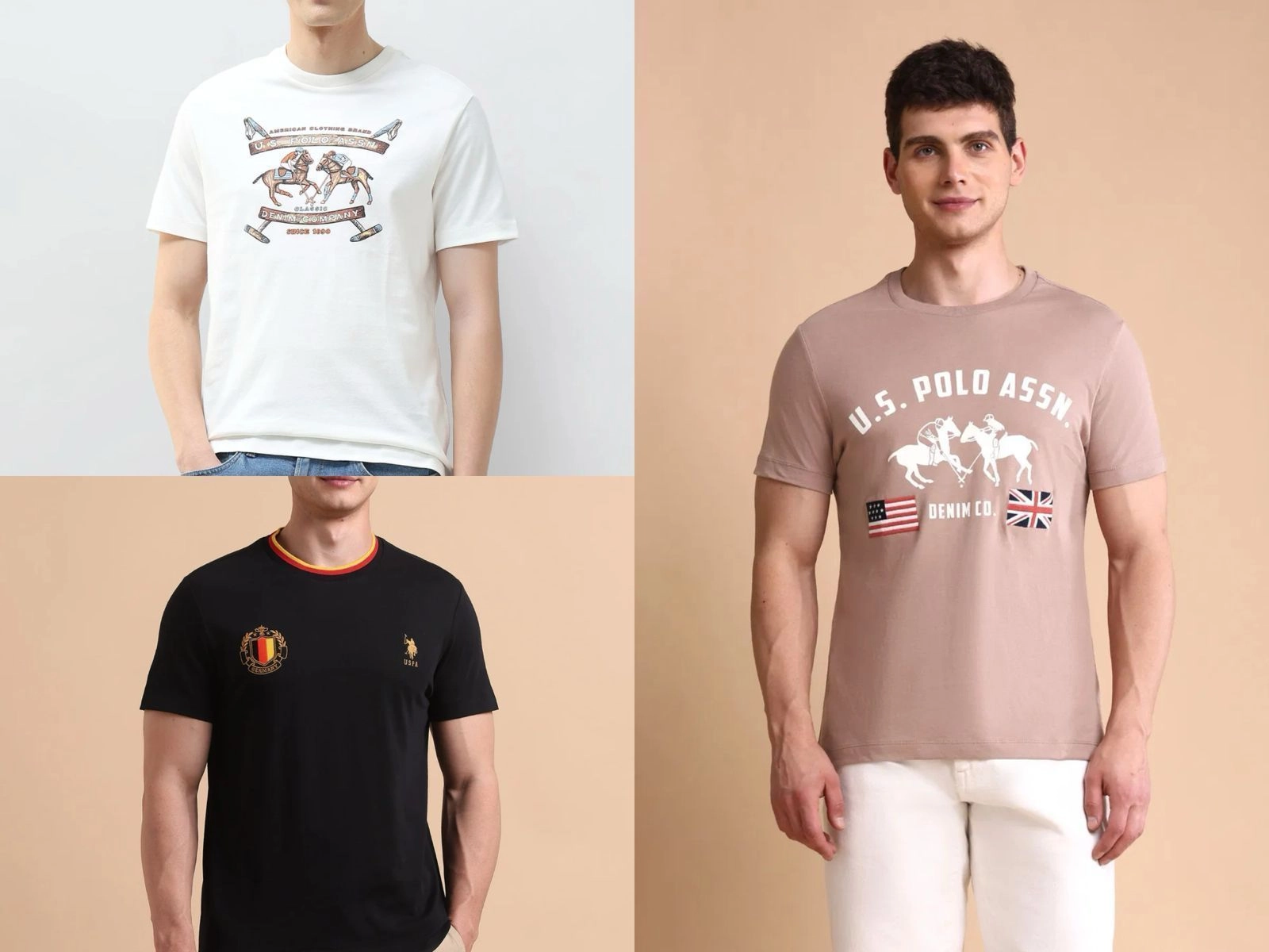 USPA MENS TSHIRT WITH BRAND BILL 9