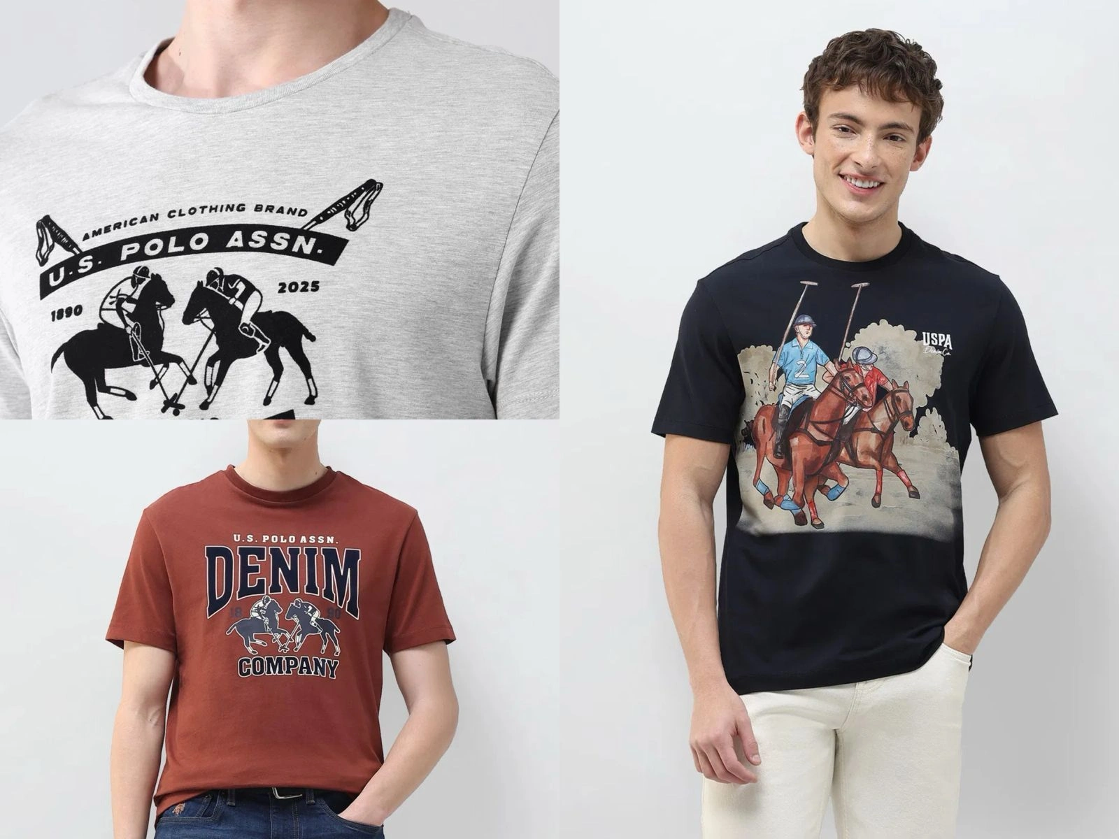 USPA MENS TSHIRT WITH BRAND BILL 10