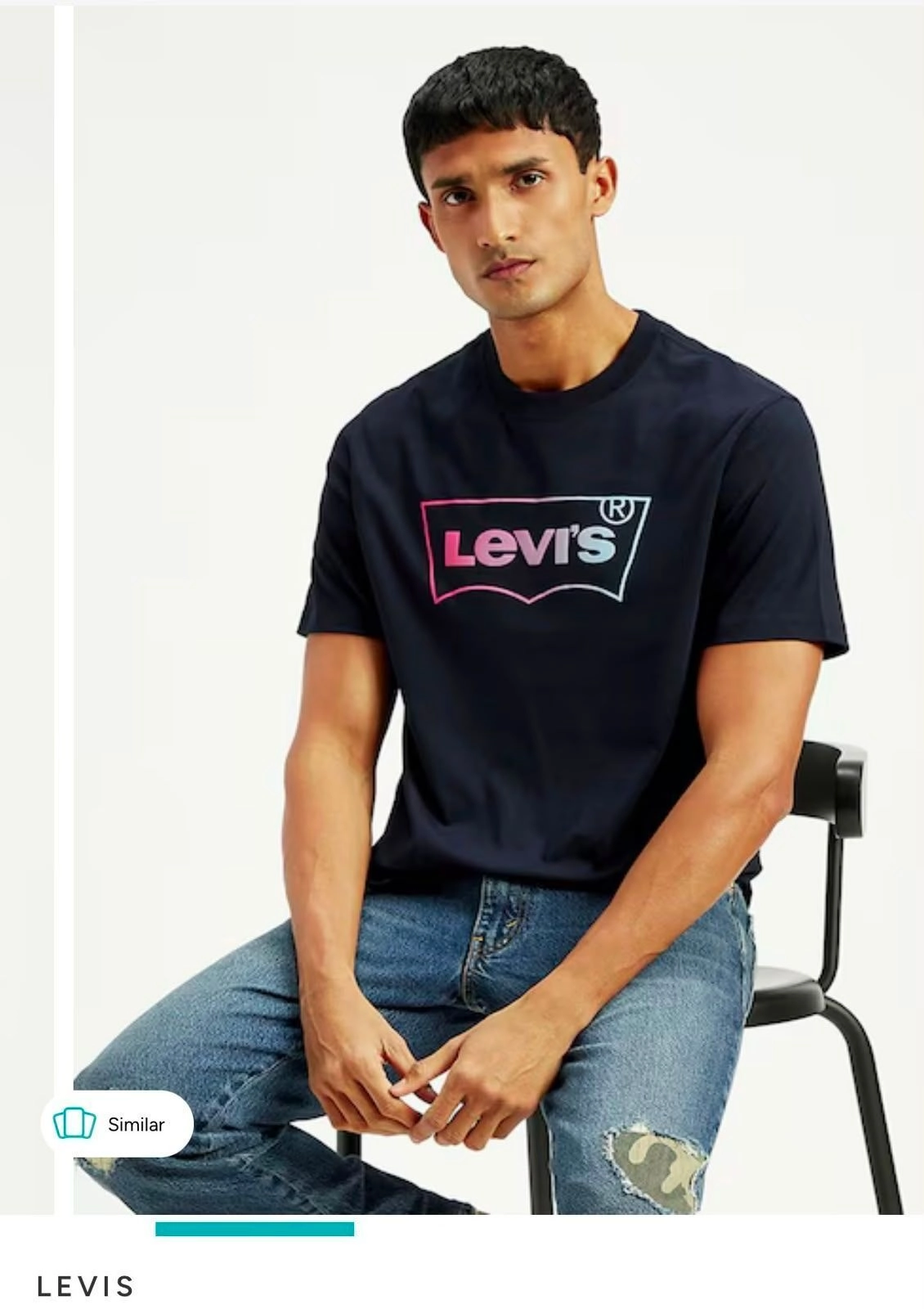 LEVI'S CREW ROUND NECK T-SHIRT WITH BRAND BILL 15