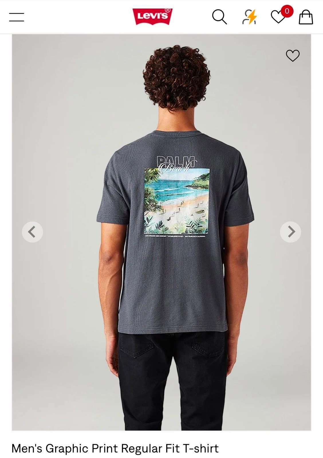 LEVI'S CREW ROUND NECK T-SHIRT WITH BRAND BILL 18