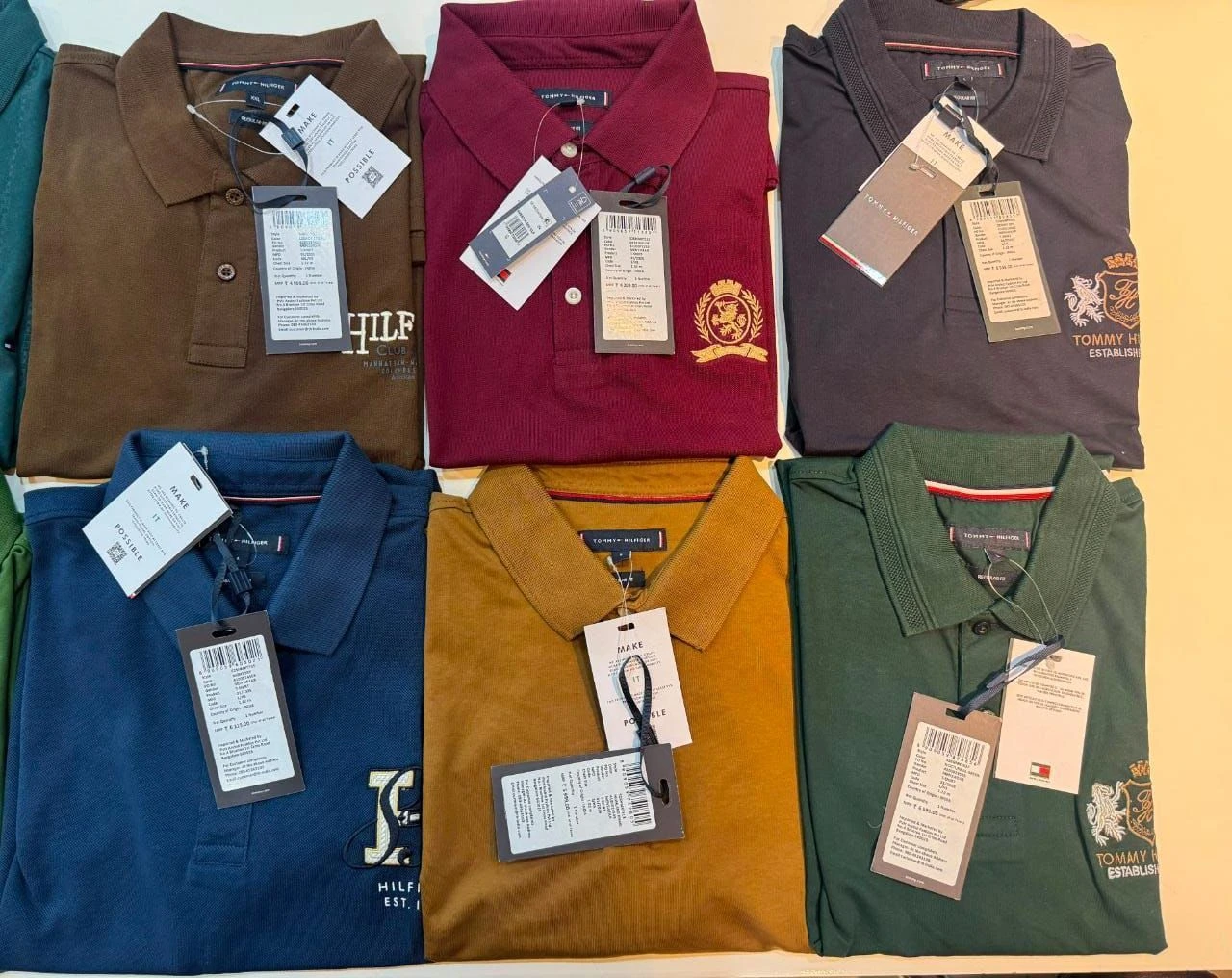 TOMMY HILFIGER POLO TSHIRT AQW44225KHG WITH BRAND BILL 2