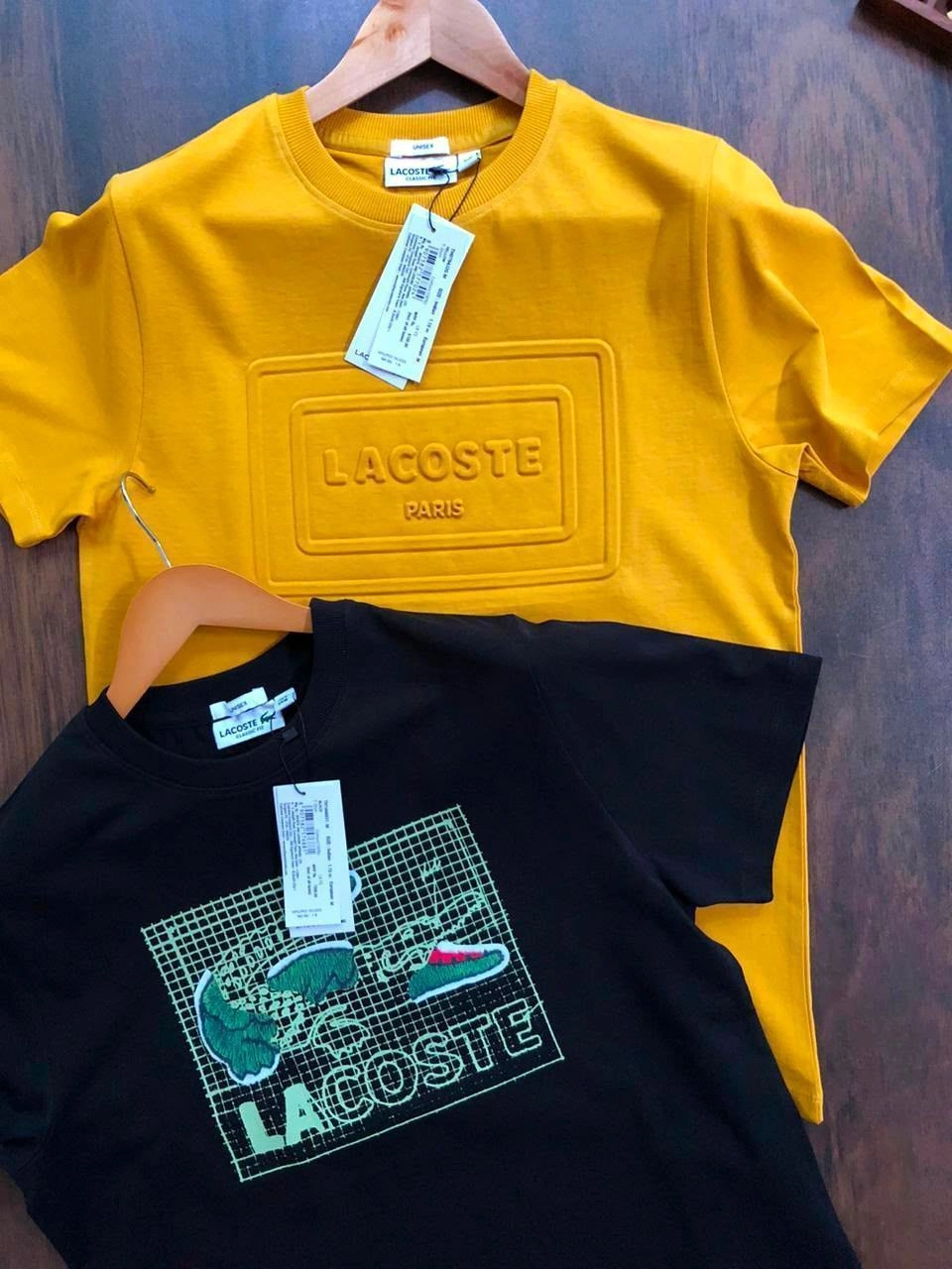 LACOSTE ROUND NECK T-SHIRT FV-8298HV WITH BRAND BILL 5