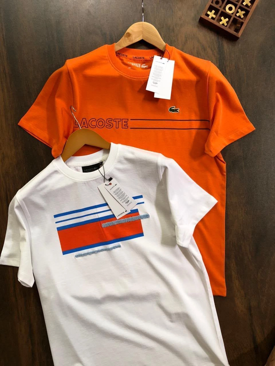 LACOSTE ROUND NECK T-SHIRT FV-8298HV WITH BRAND BILL 8