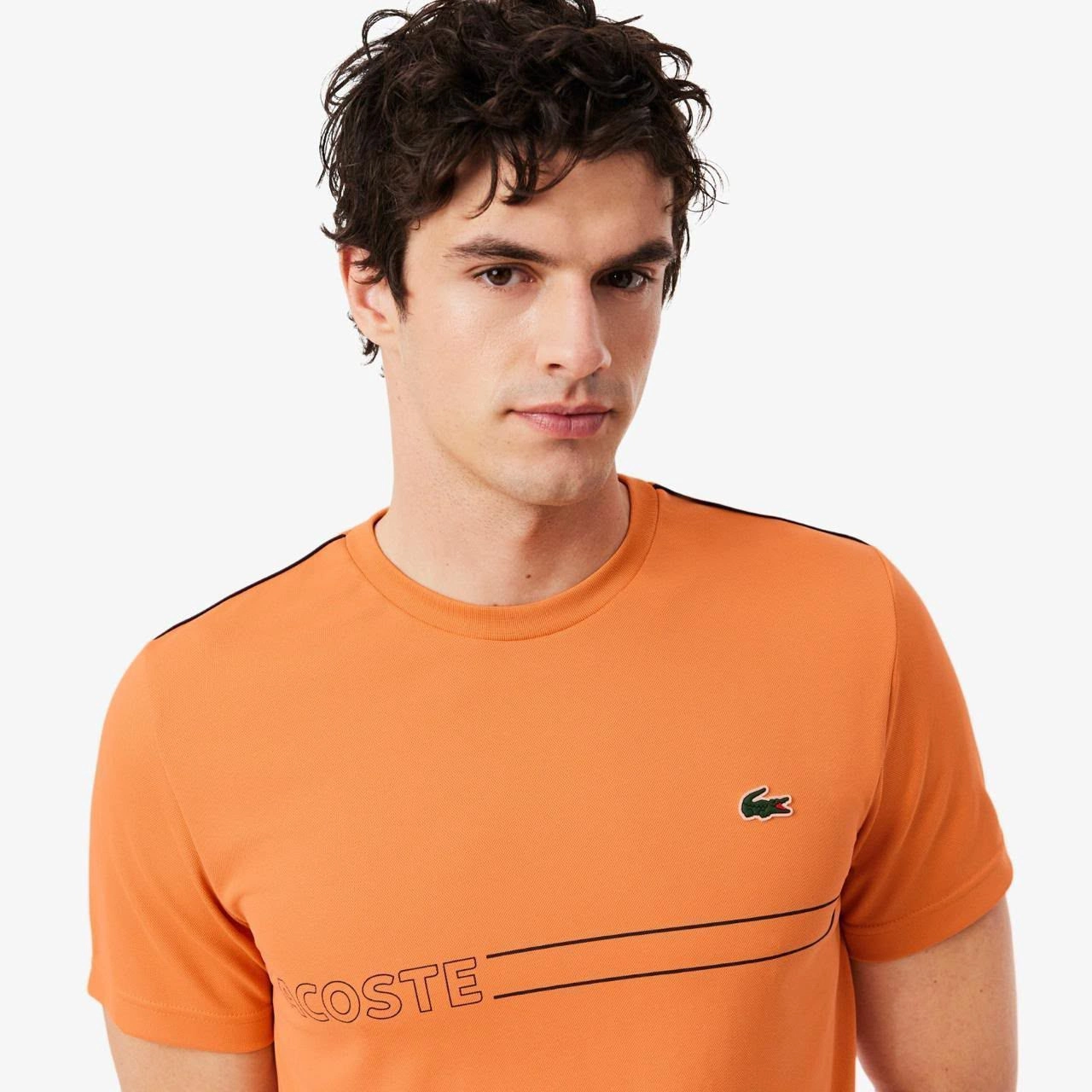 LACOSTE ROUND NECK T-SHIRT FV-8298HV WITH BRAND BILL 10