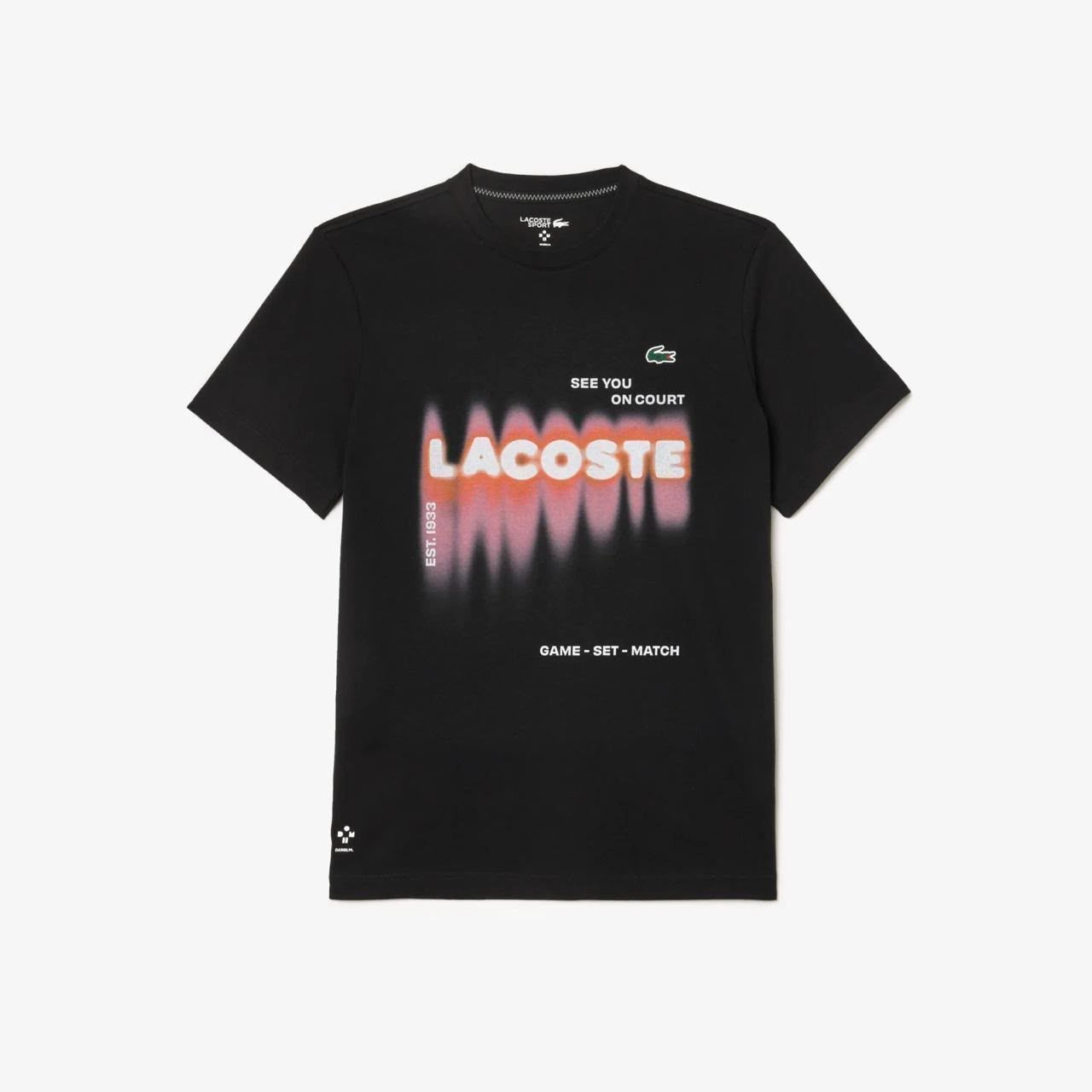 LACOSTE ROUND NECK T-SHIRT FV-8298HV WITH BRAND BILL 12