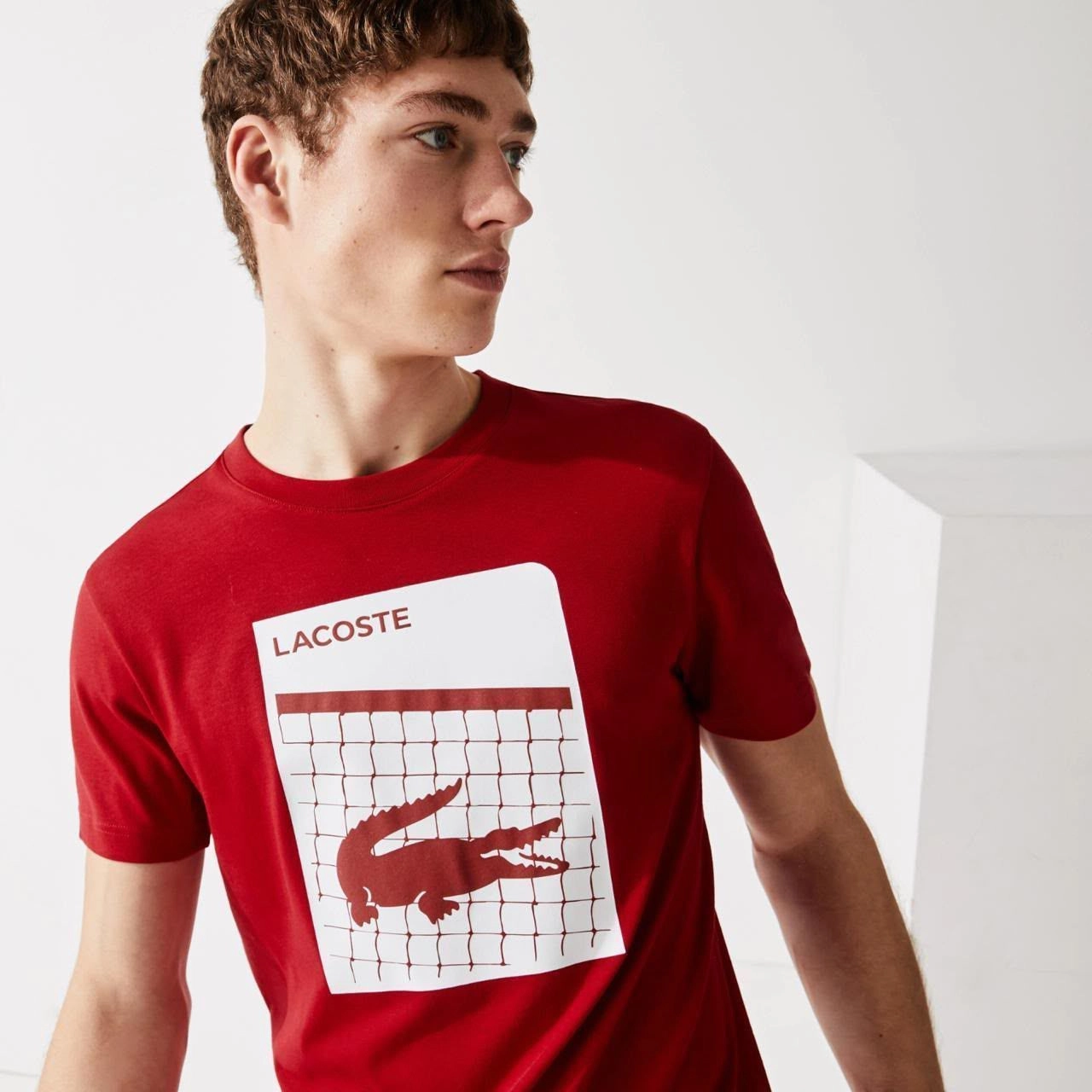 LACOSTE ROUND NECK T-SHIRT FV-8298HV WITH BRAND BILL 14