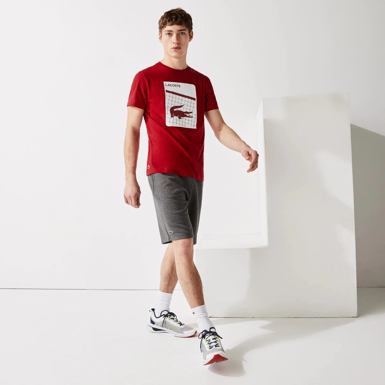 LACOSTE ROUND NECK T-SHIRT FV-8298HV WITH BRAND BILL 15