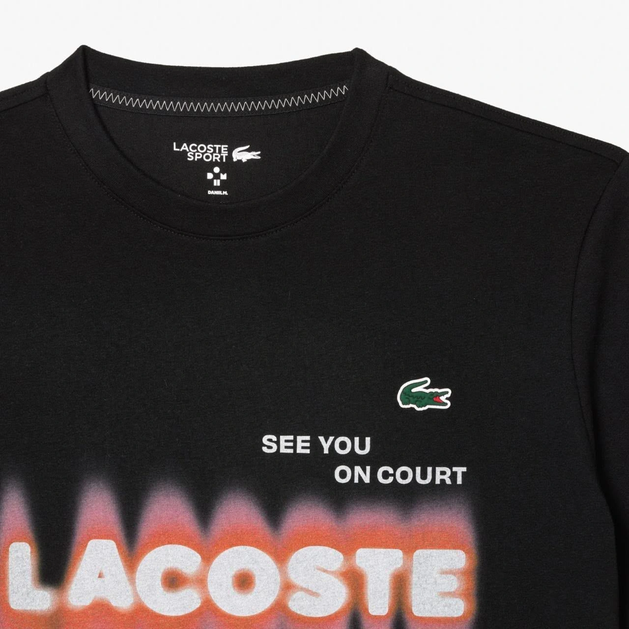 LACOSTE ROUND NECK T-SHIRT FV-8298HV WITH BRAND BILL 17