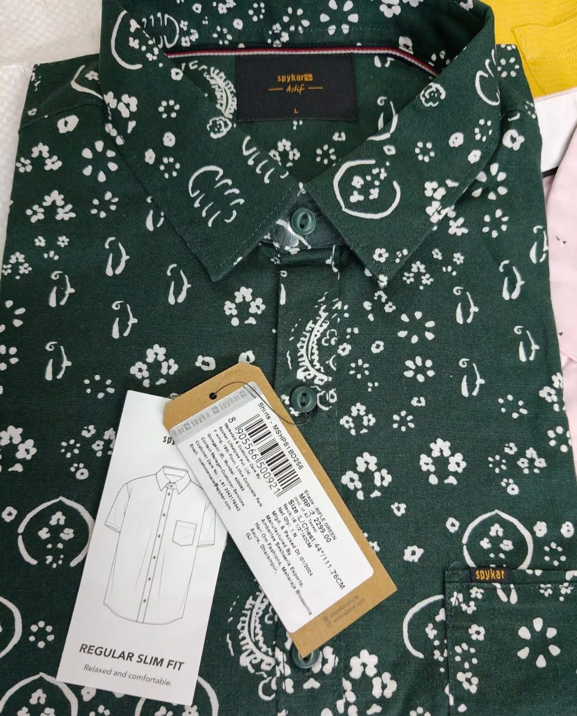SPYKAR SHIRT DU5799 WITH BRAND 5