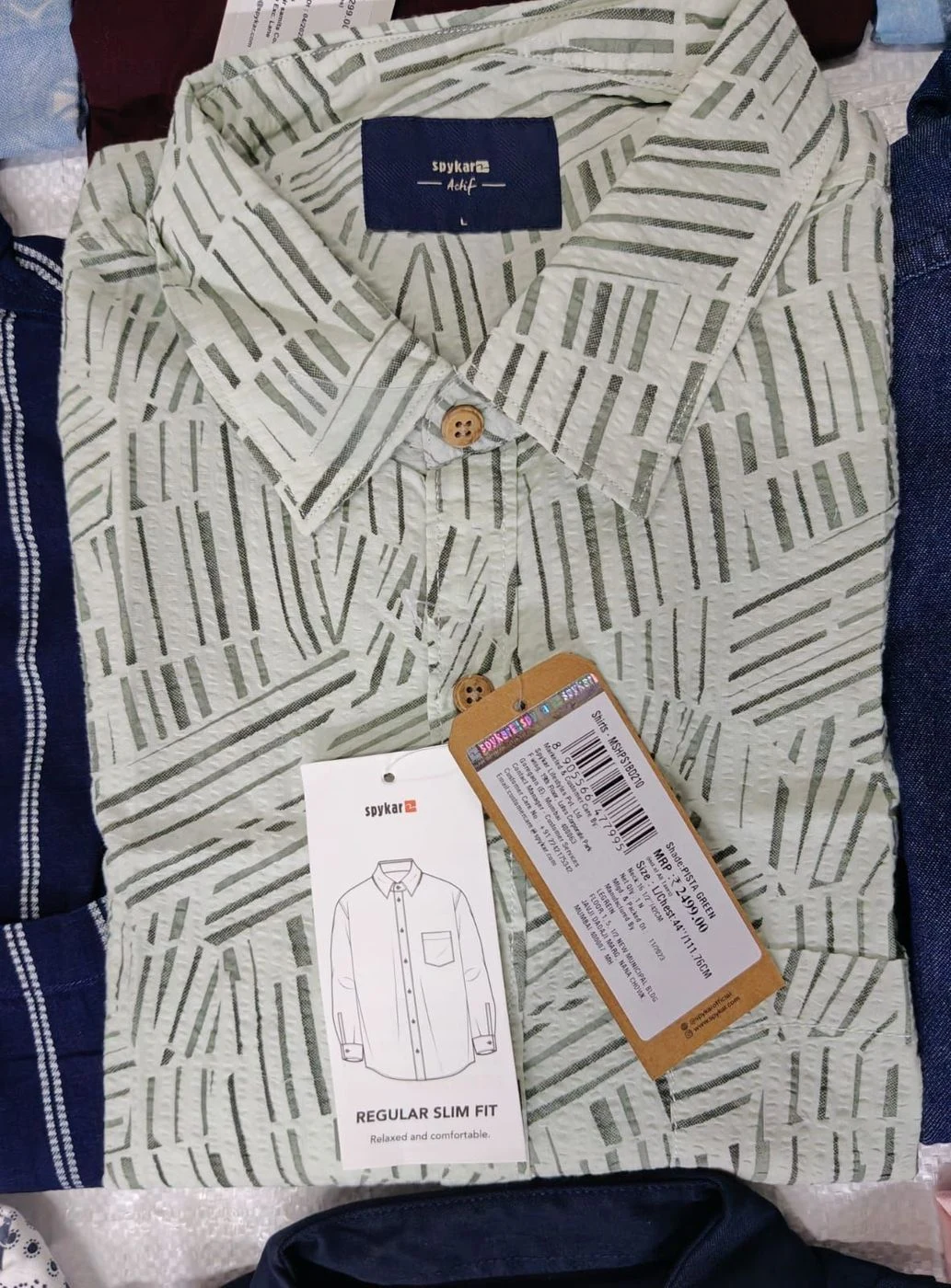 SPYKAR SHIRT DU5799 WITH BRAND 7