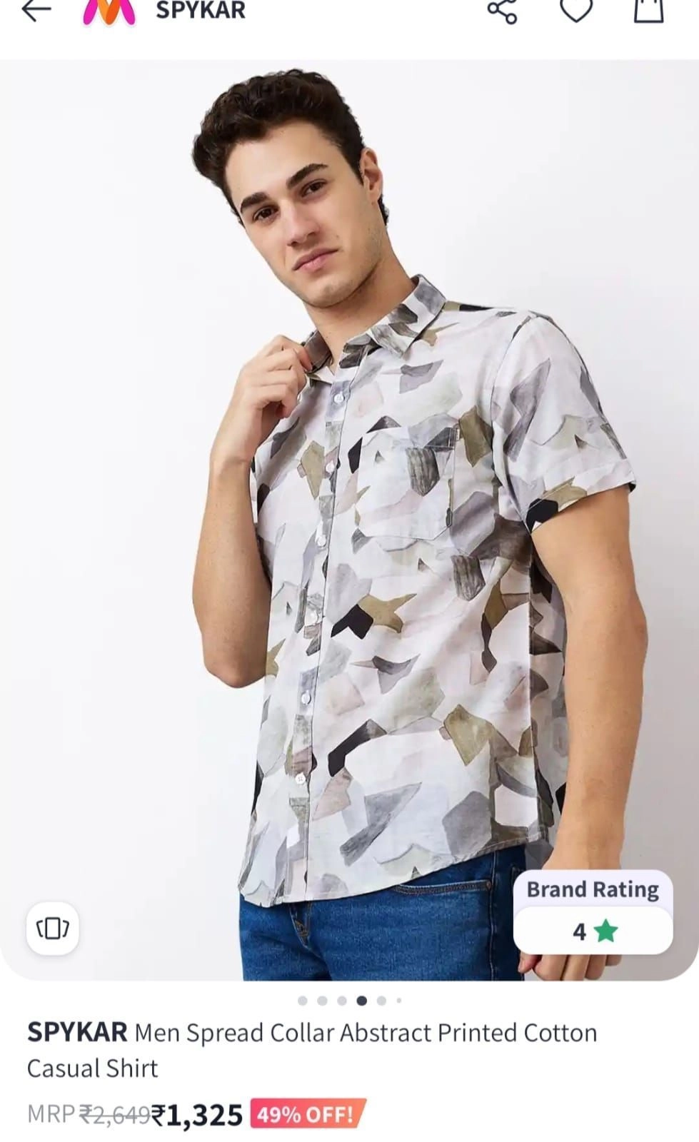 SPYKAR SHIRT DU5799 WITH BRAND 9