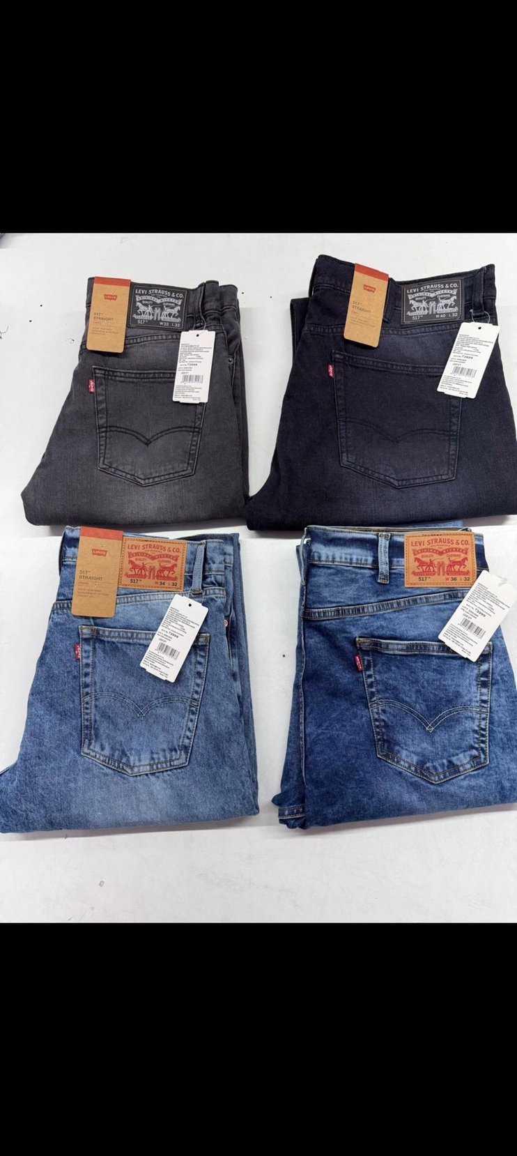 LEVIS 517 BOOTCUT JEANS DENIM WITH BRAND BILL 2