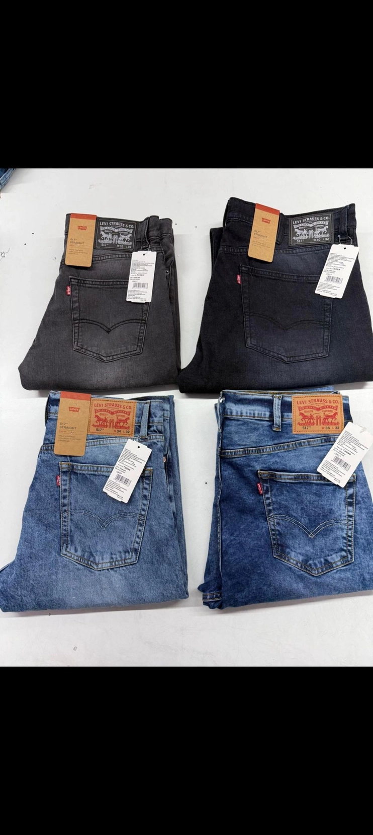 LEVIS 517 BOOTCUT JEANS DENIM WITH BRAND BILL 3